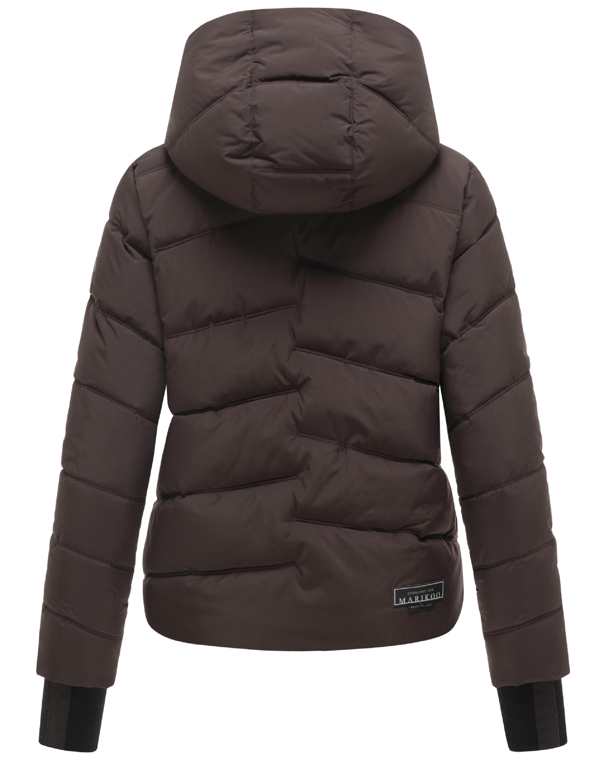 Kurze Winter Steppjacke "Yukanii XVI" Choco