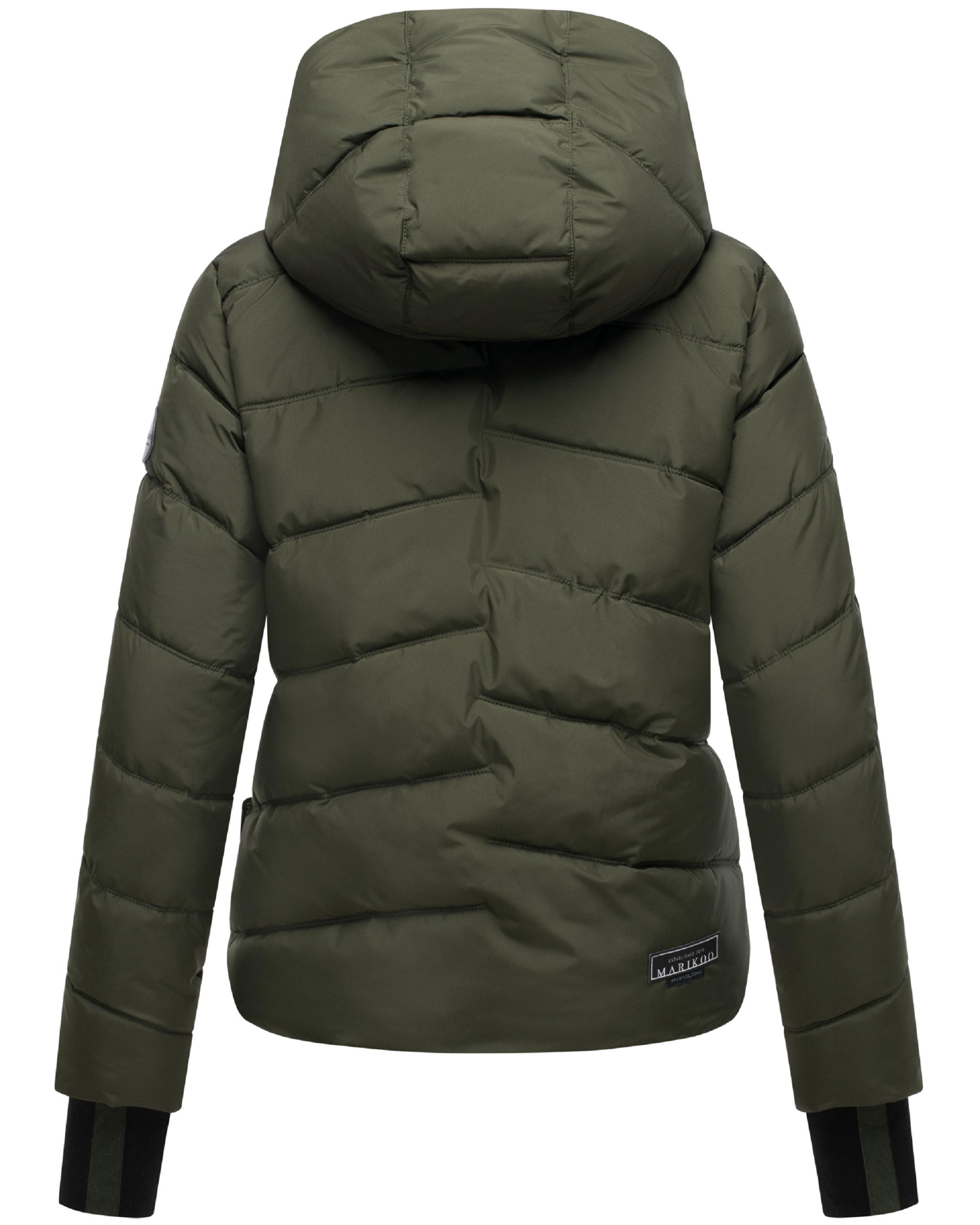 Kurze Winter Steppjacke "Yukanii XVI" Dark Olive