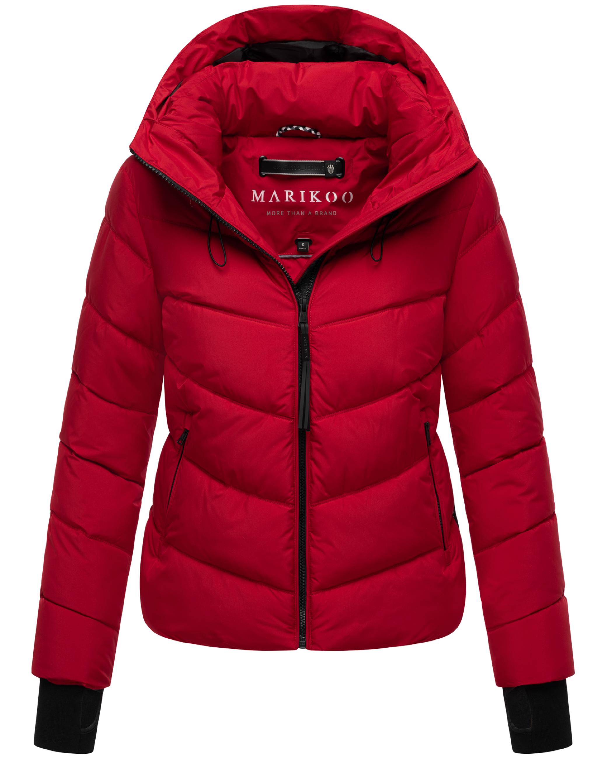 Kurze Winter Steppjacke "Yukanii XVI" Deep Red