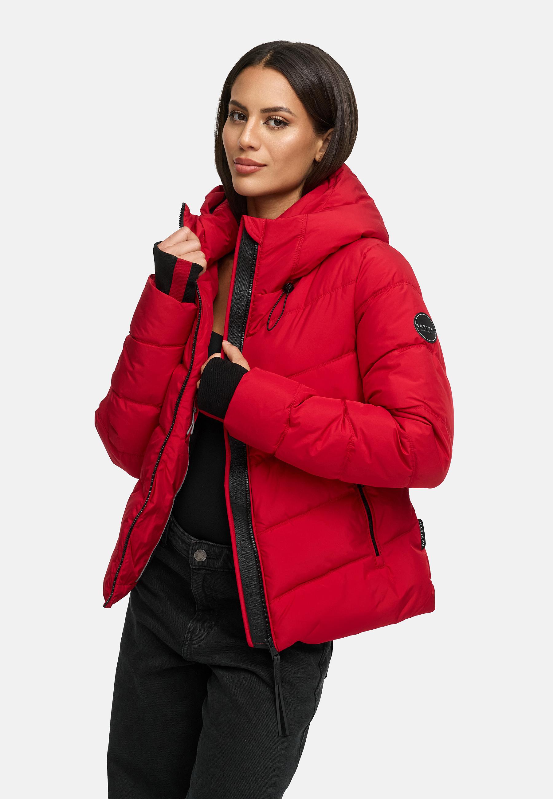 Kurze Winter Steppjacke "Yukanii XVI" Deep Red
