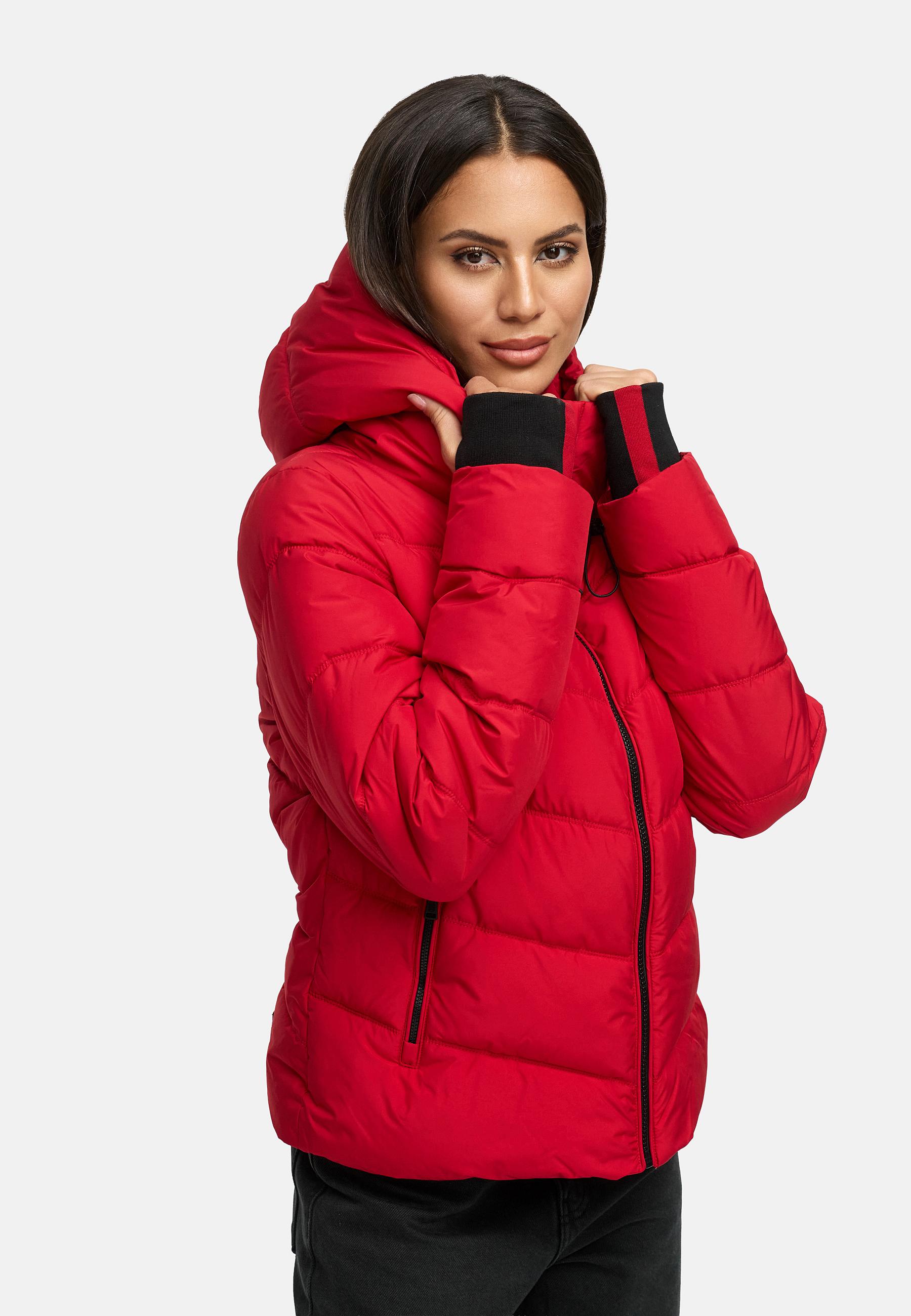Kurze Winter Steppjacke "Yukanii XVI" Deep Red