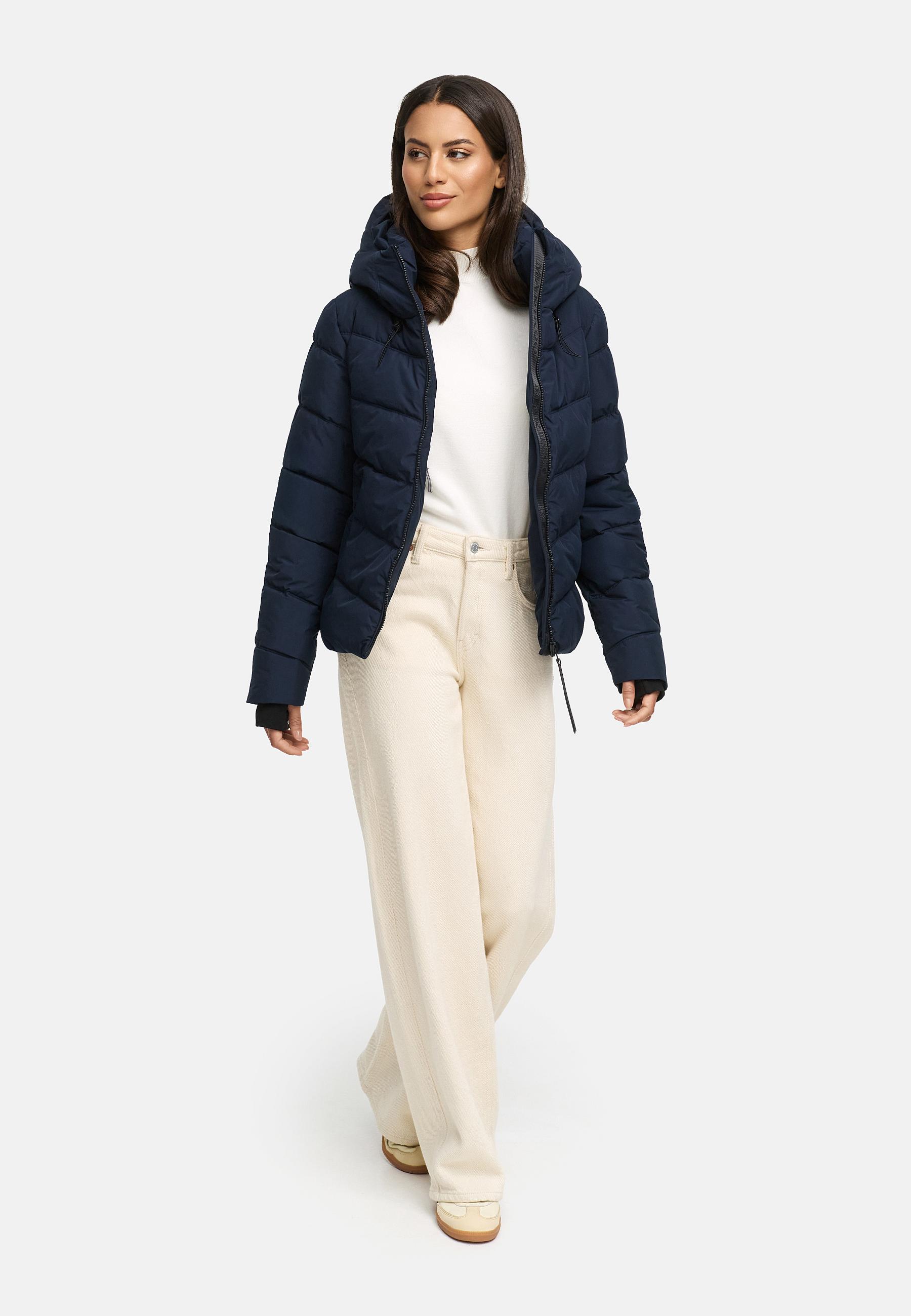 Kurze Winter Steppjacke "Yukanii XVI" Navy