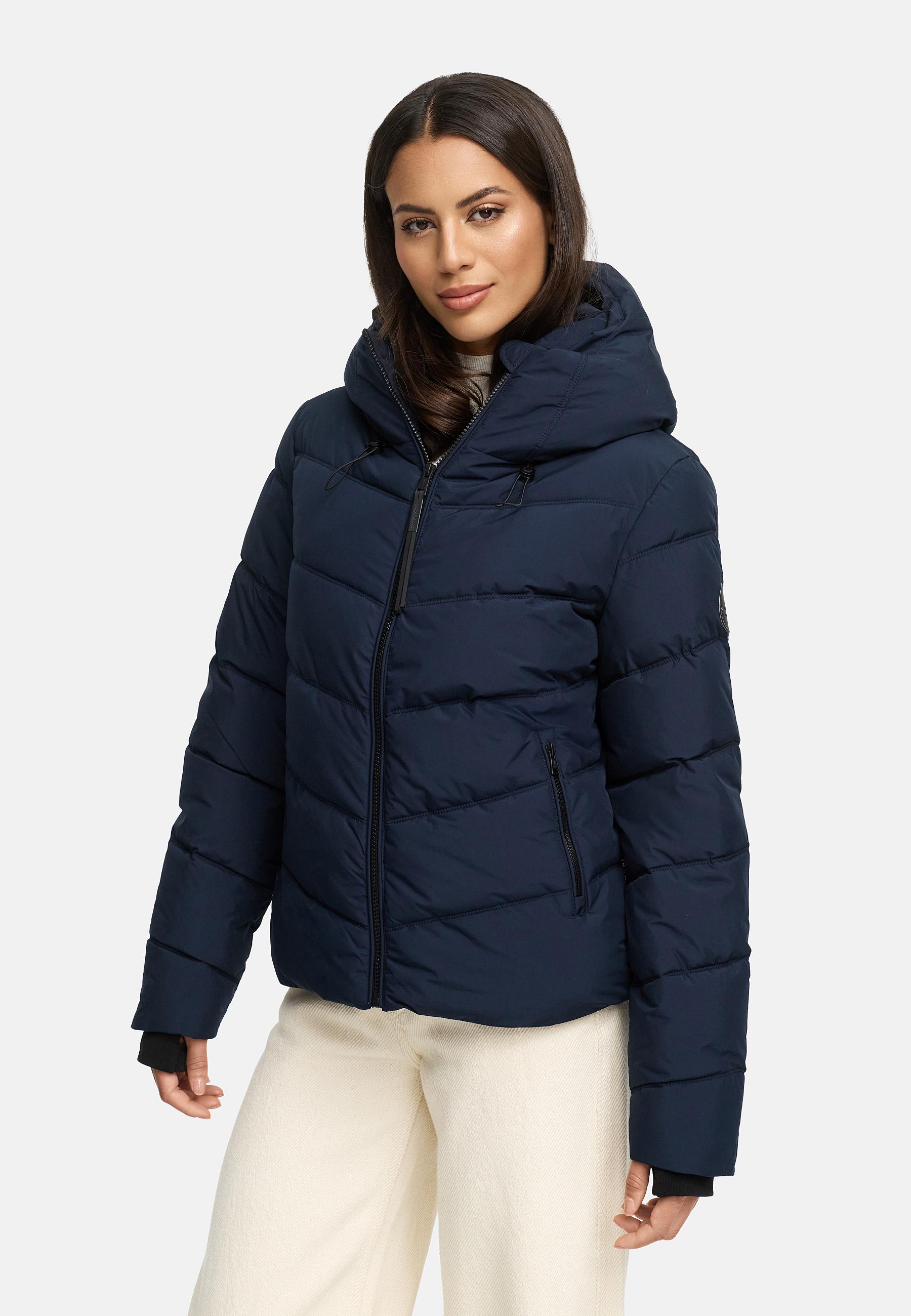 Kurze Winter Steppjacke "Yukanii XVI" Navy