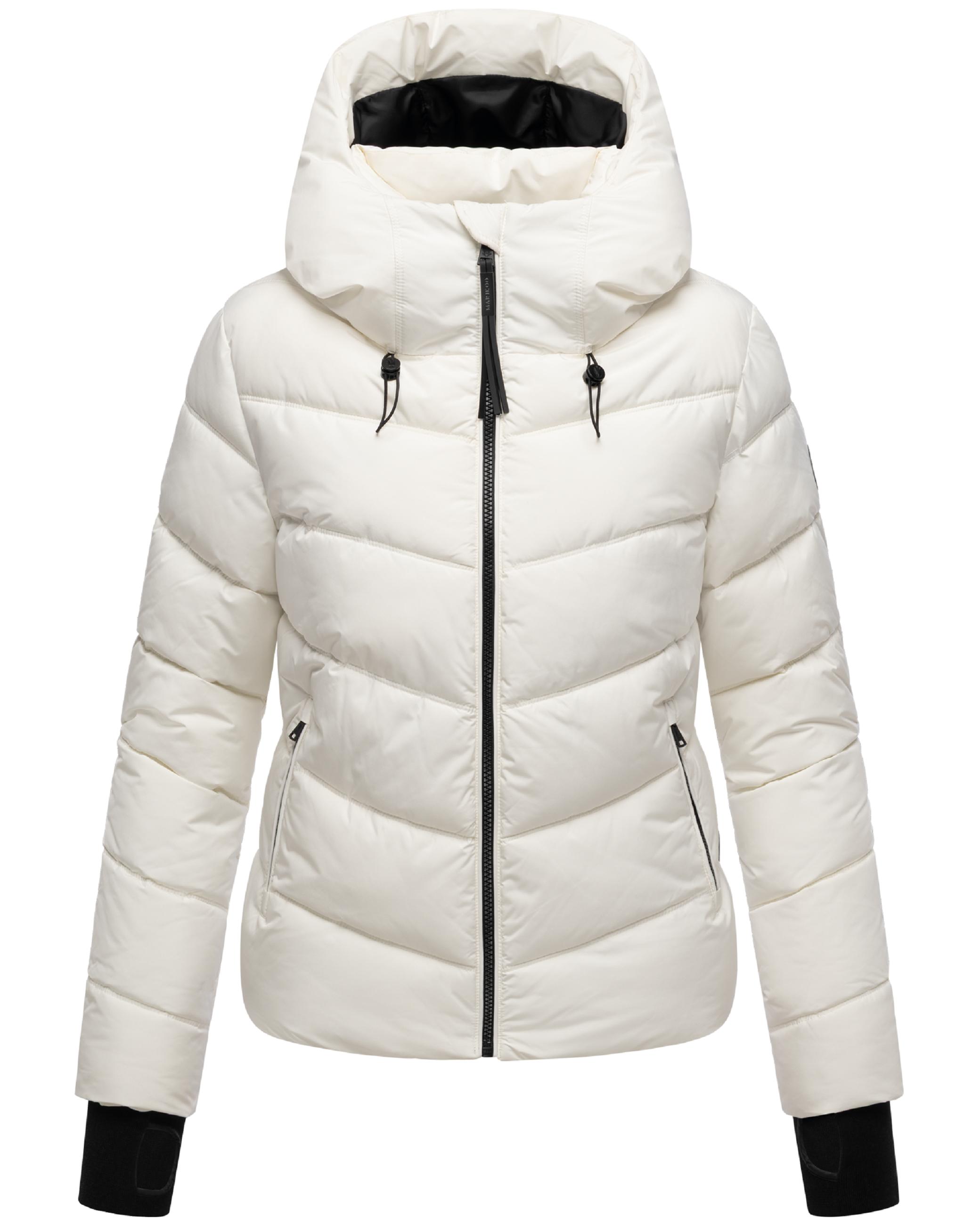 Kurze Winter Steppjacke "Yukanii XVI" Offwhite