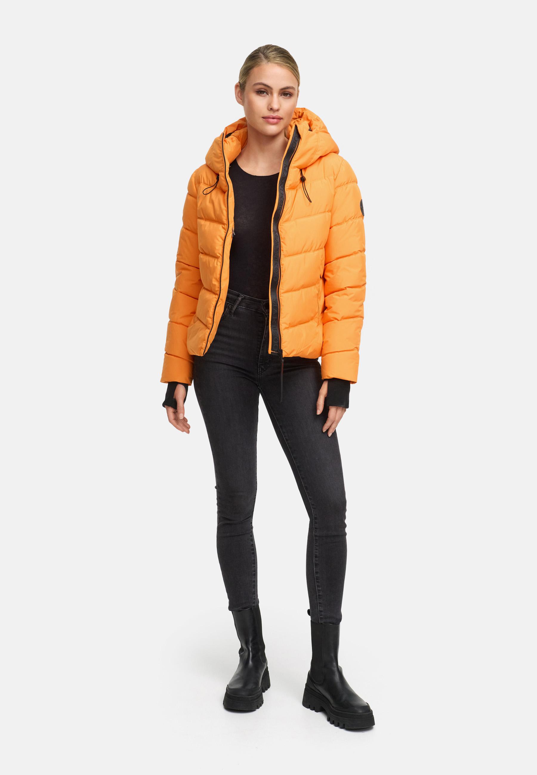 Kurze Winter Steppjacke "Yukanii XVI" Orange