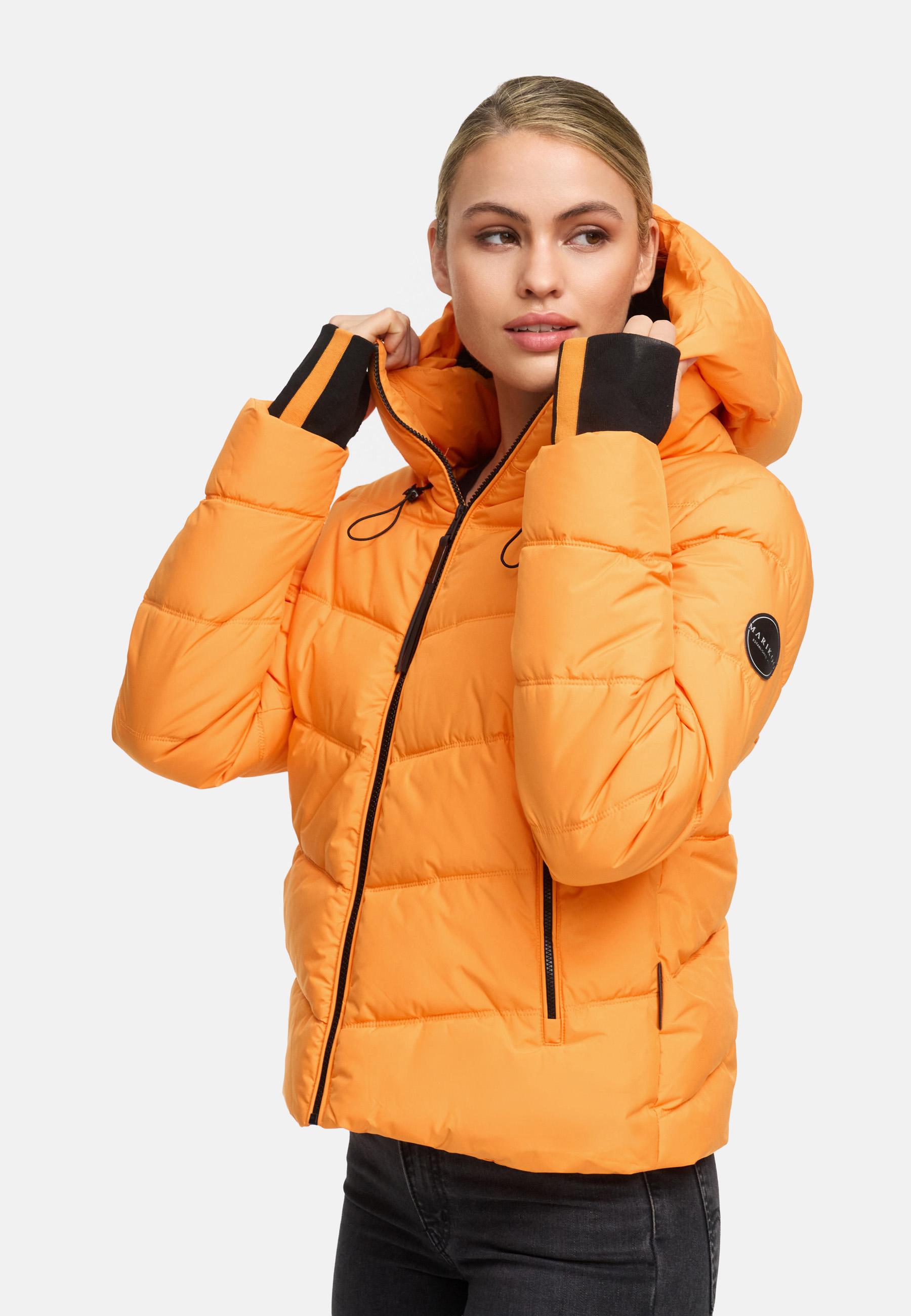 Kurze Winter Steppjacke "Yukanii XVI" Orange