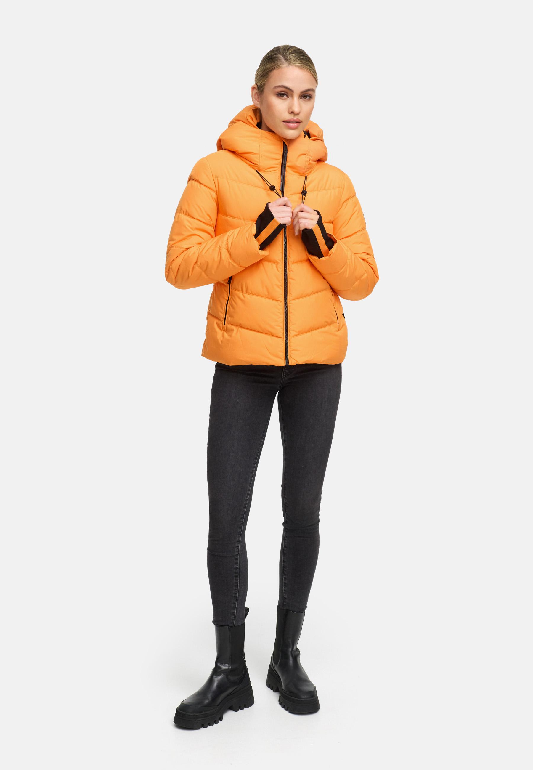 Kurze Winter Steppjacke "Yukanii XVI" Orange