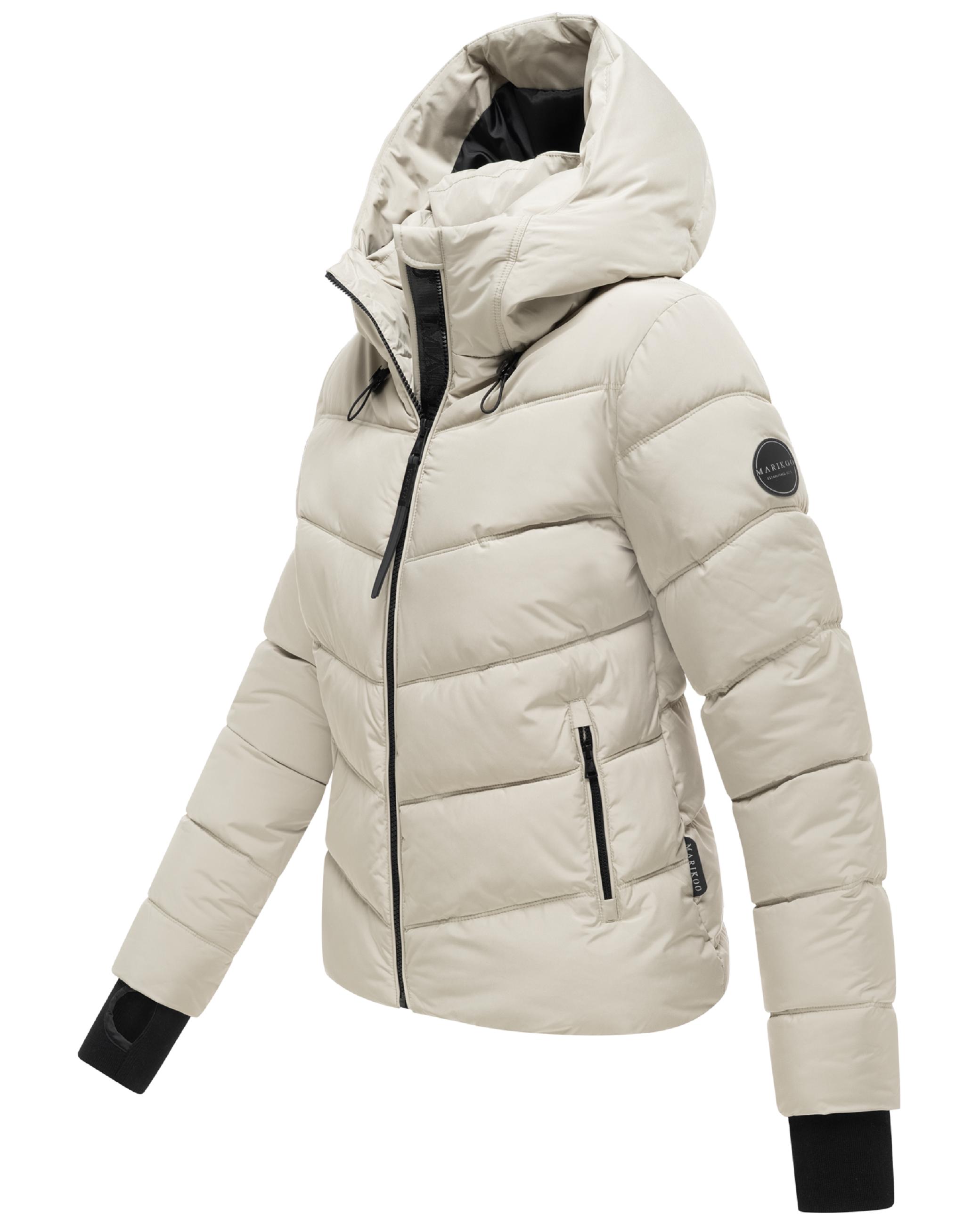 Kurze Winter Steppjacke "Yukanii XVI" Pebble Grey
