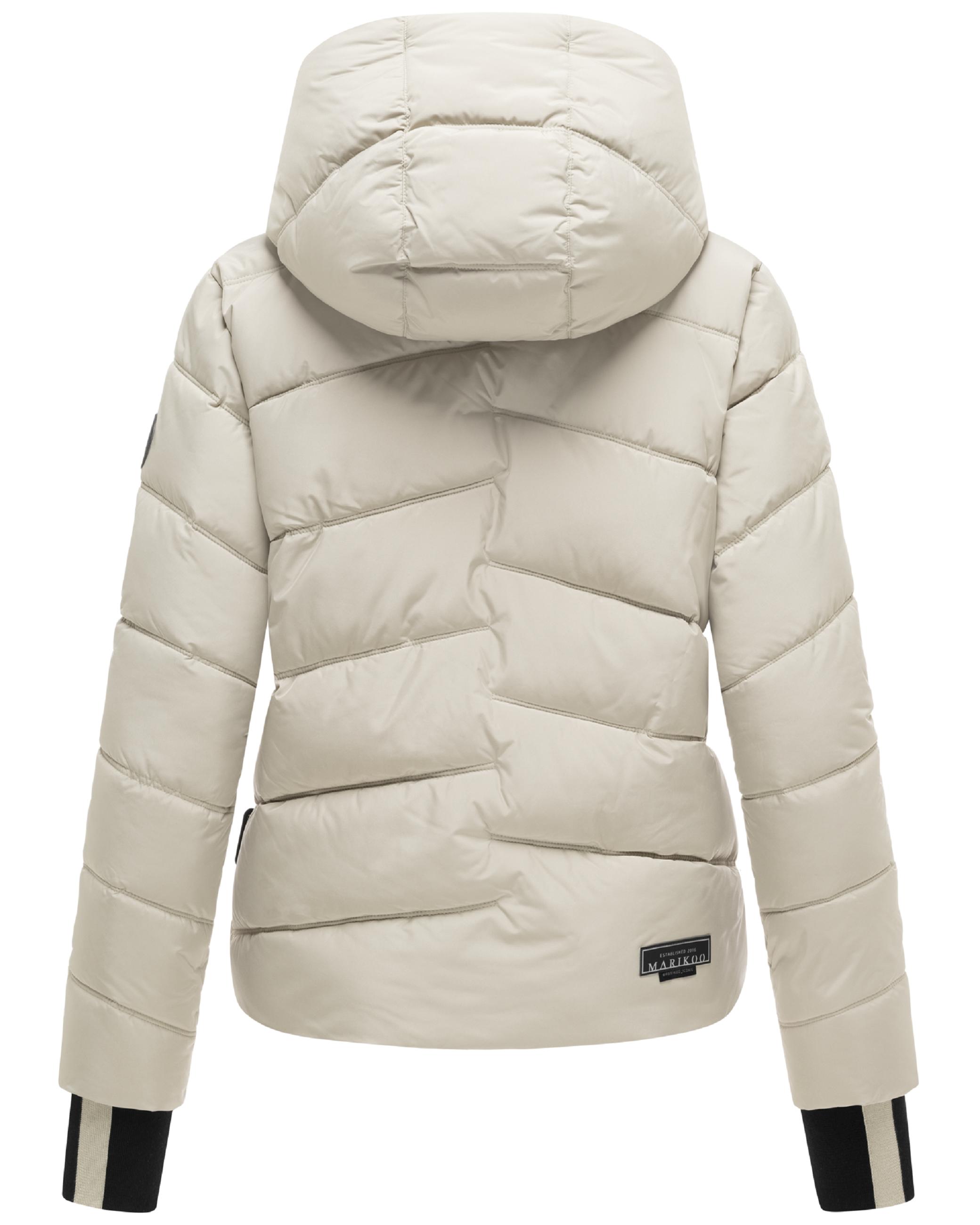 Kurze Winter Steppjacke "Yukanii XVI" Pebble Grey