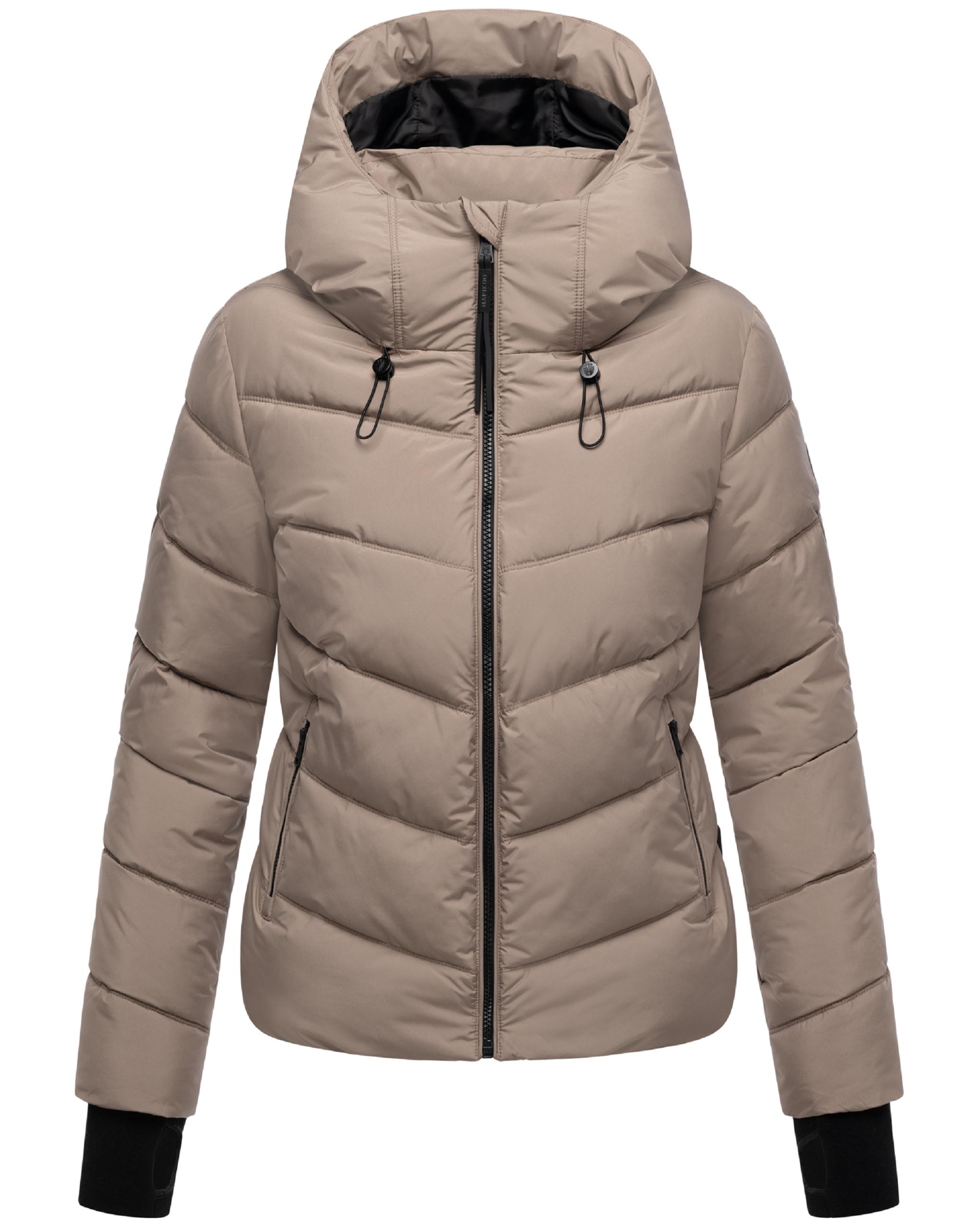 Kurze Winter Steppjacke "Yukanii XVI" Taupe Grey