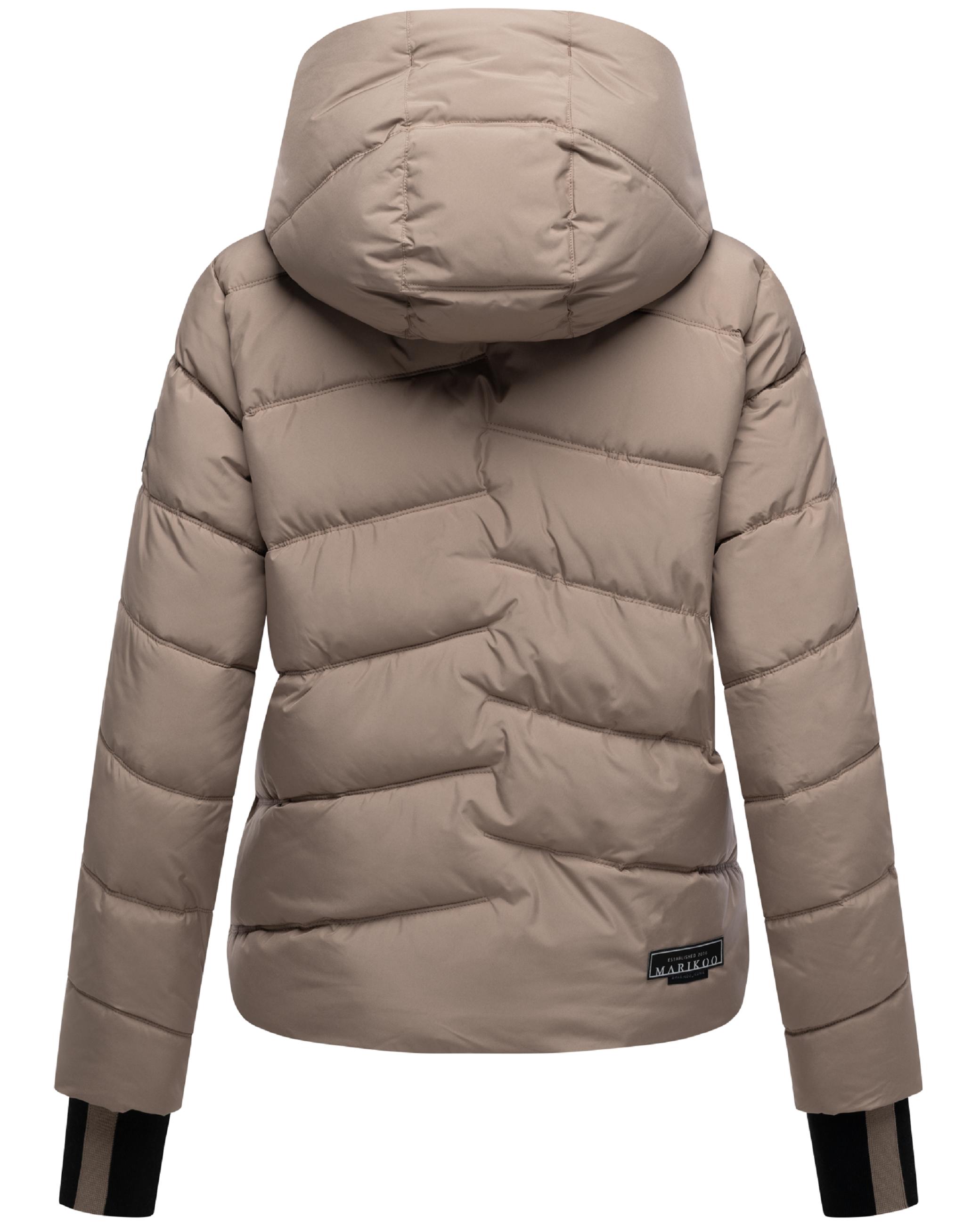Kurze Winter Steppjacke "Yukanii XVI" Taupe Grey