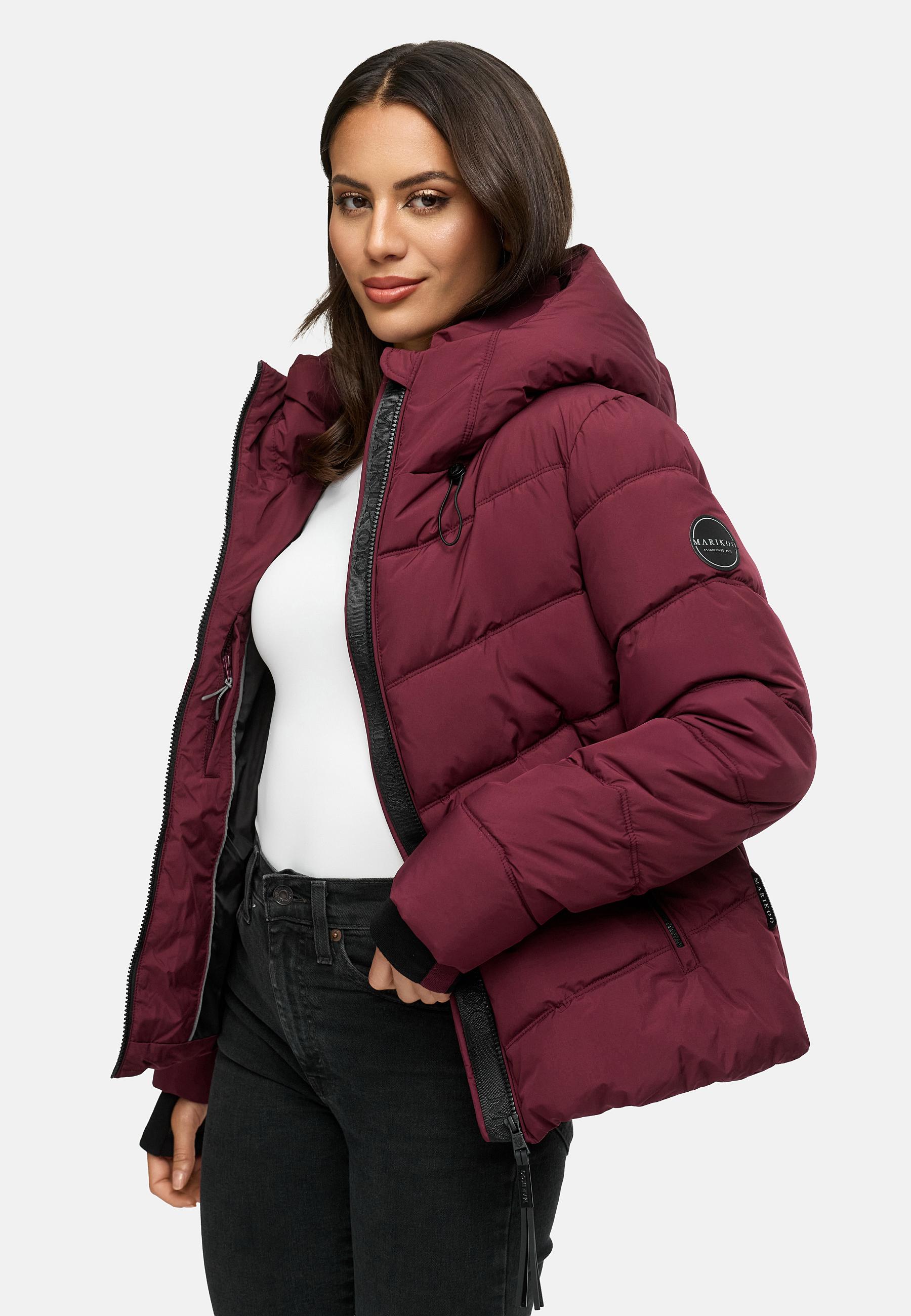 Kurze Winter Steppjacke "Yukanii XVI" Wine