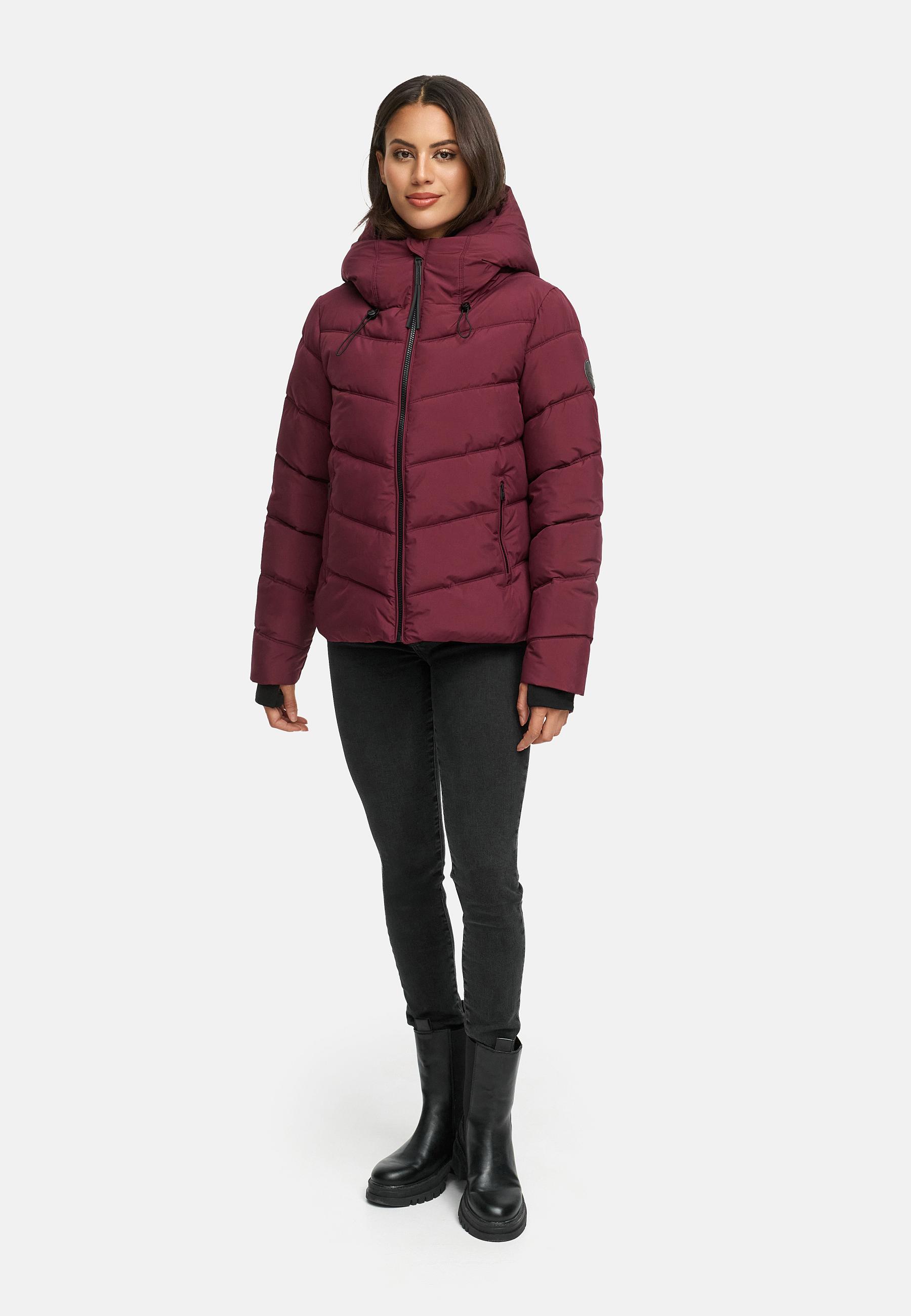 Kurze Winter Steppjacke "Yukanii XVI" Wine