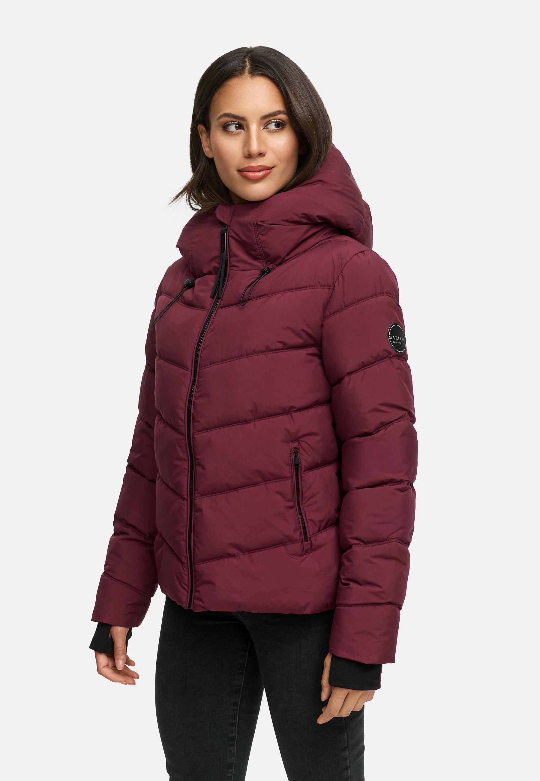 Kurze Winter Steppjacke "Yukanii XVI" Wine