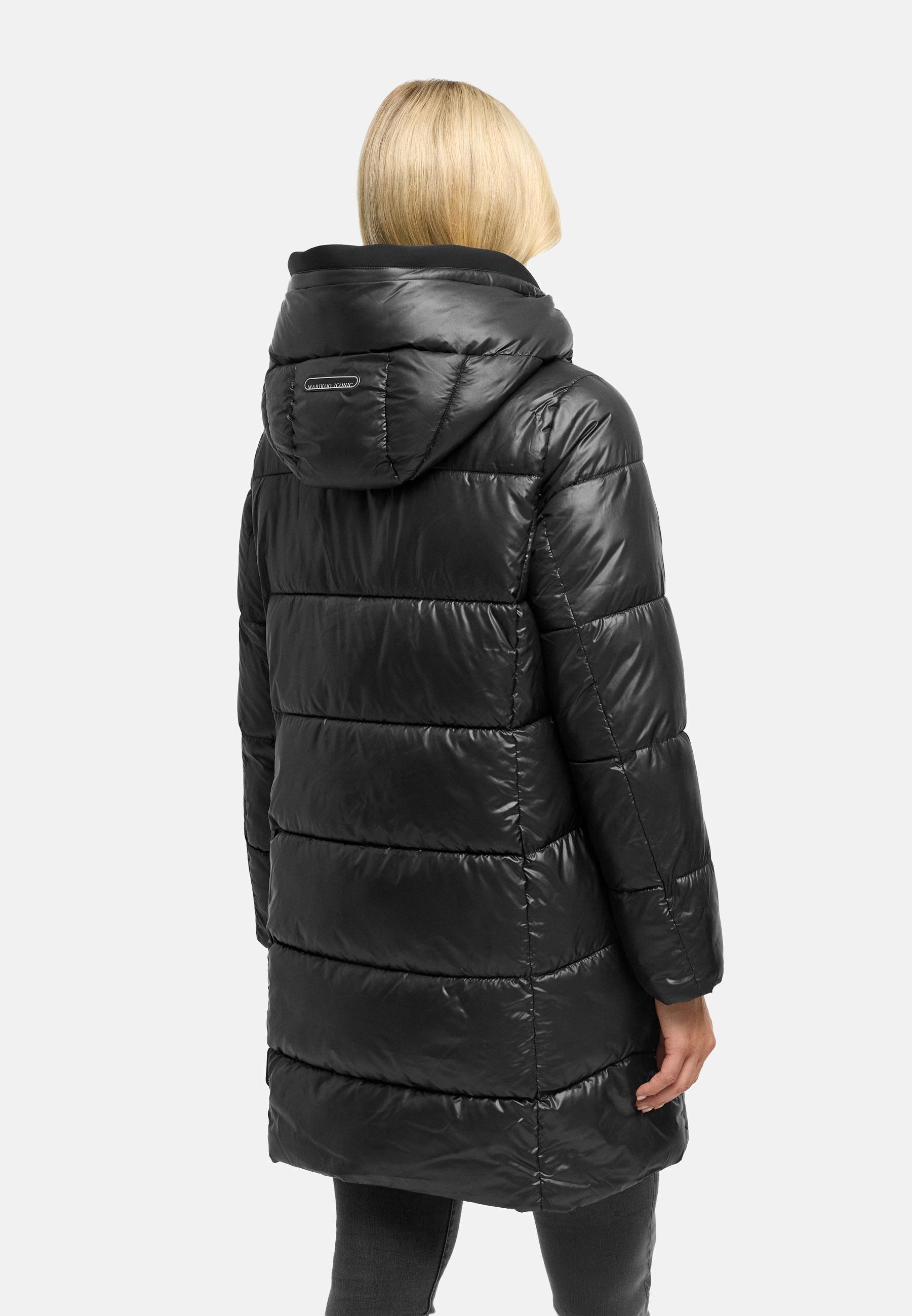 Steppmantel mit matt schimmerndem Obermaterial "Yumee XVI" Black