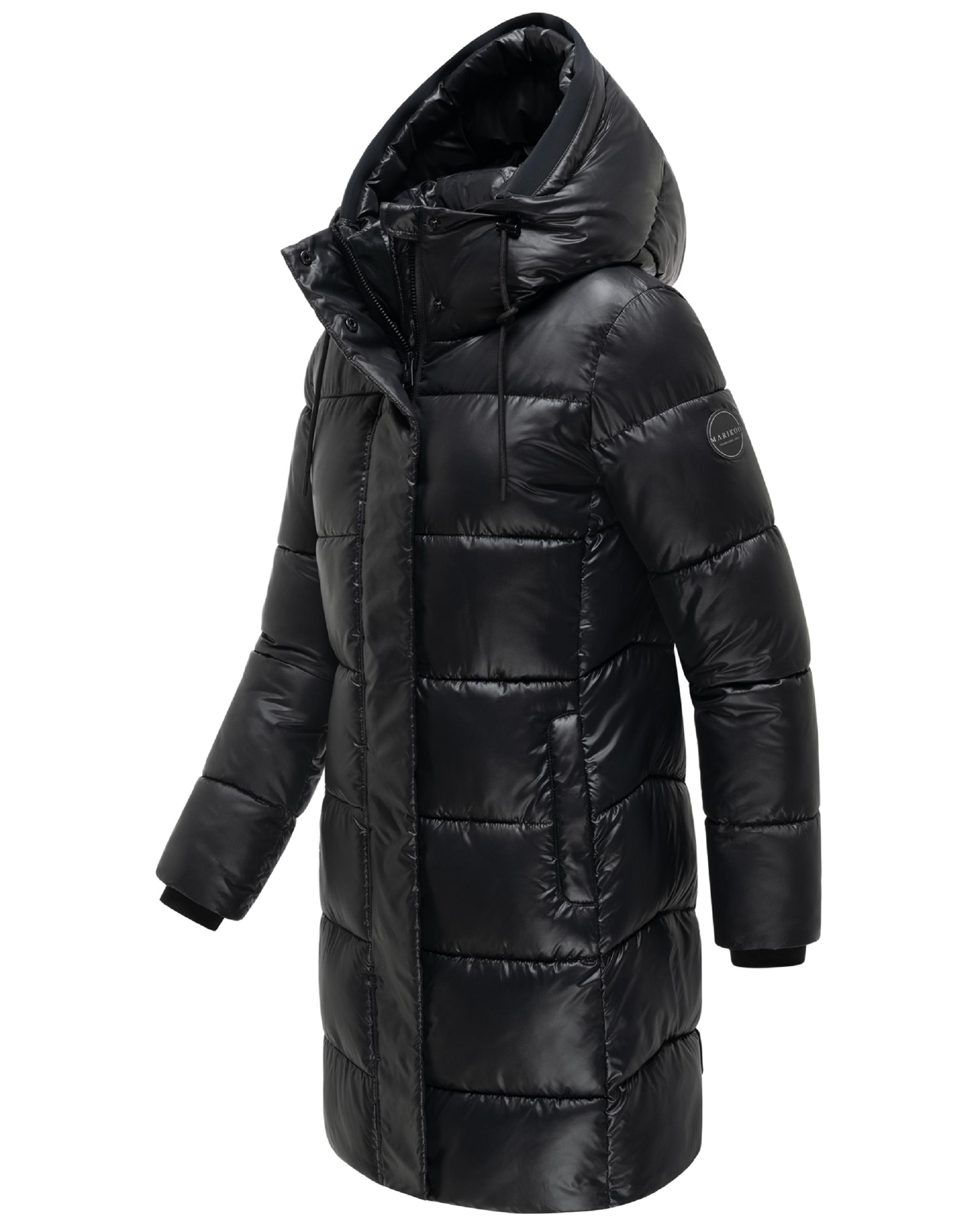 Steppmantel mit matt schimmerndem Obermaterial "Yumee XVI" Black