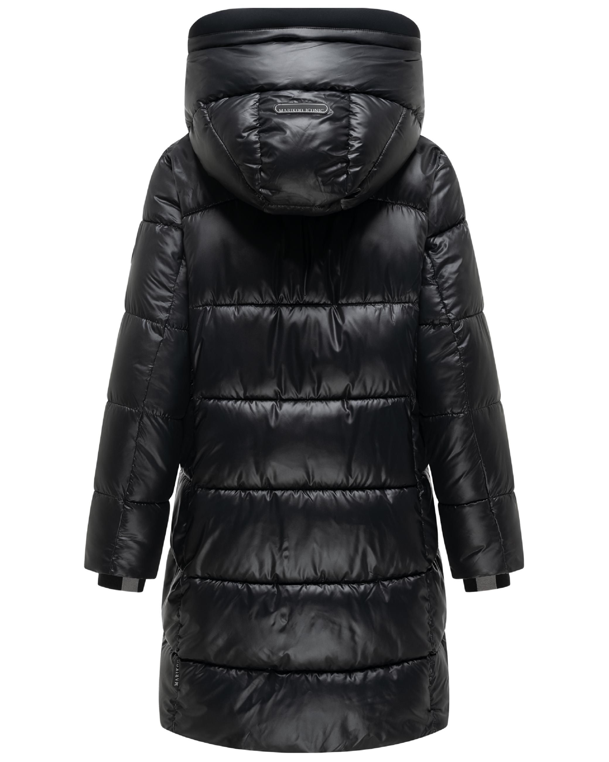 Steppmantel mit matt schimmerndem Obermaterial "Yumee XVI" Black