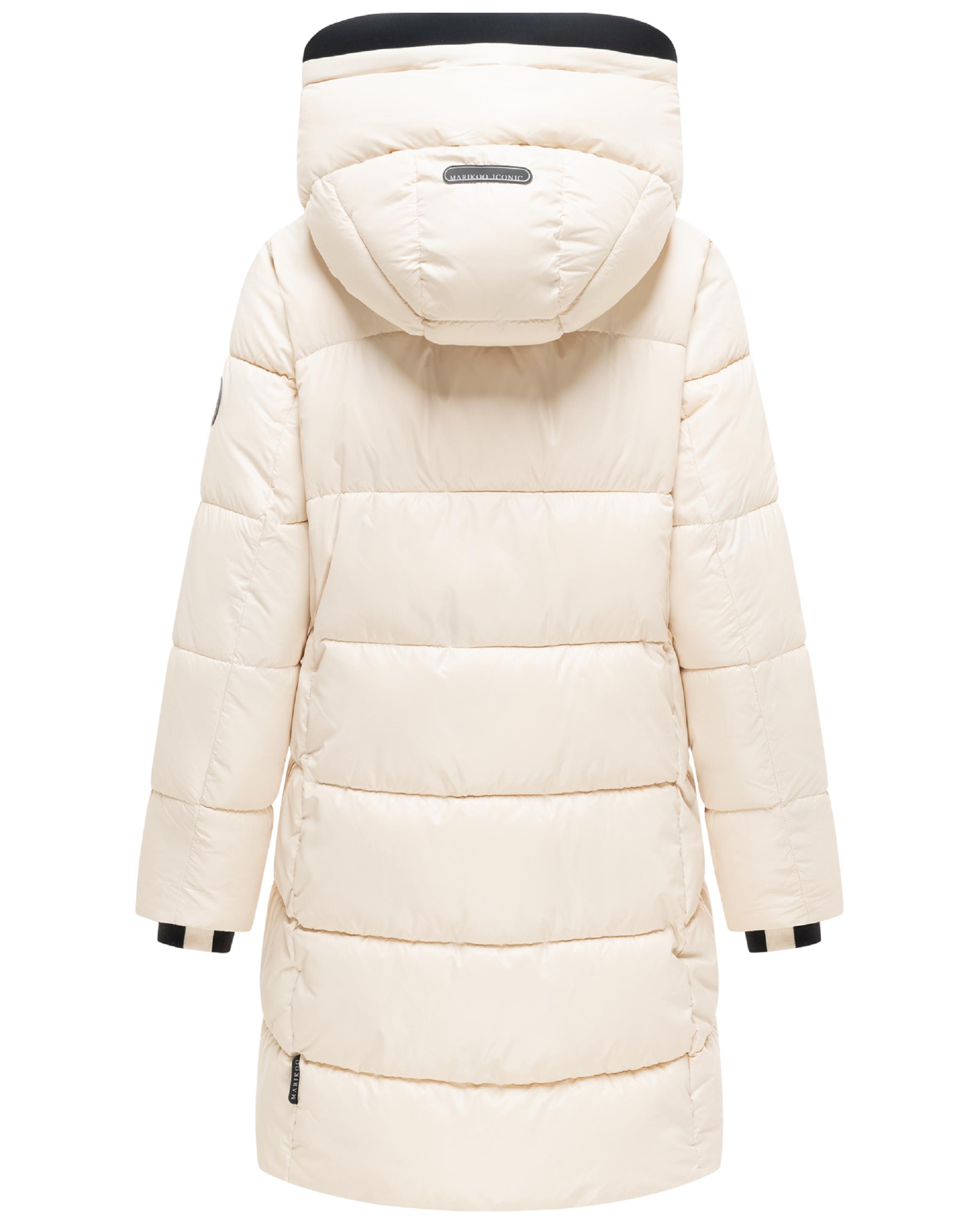 Steppmantel mit matt schimmerndem Obermaterial "Yumee XVI" Cream
