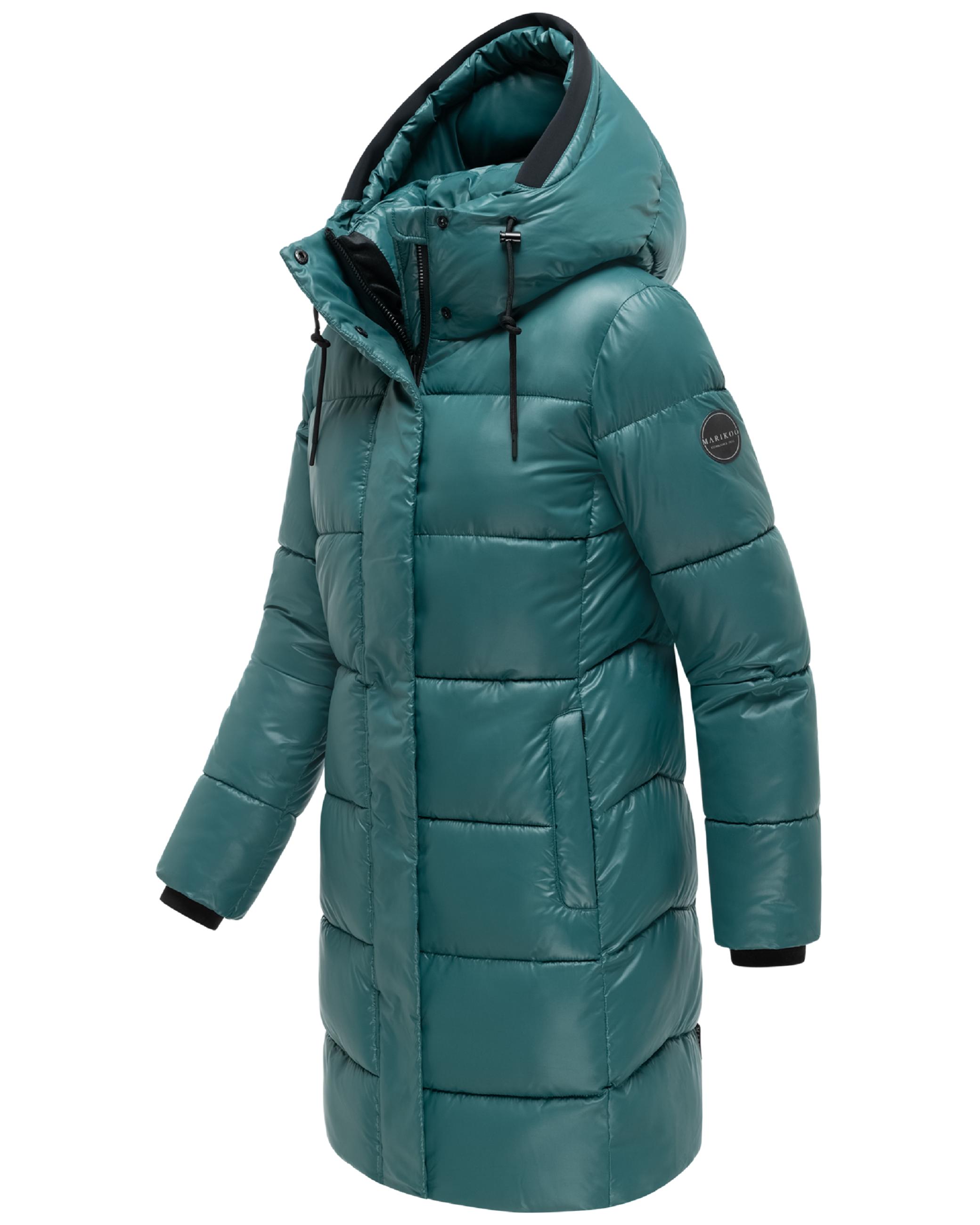 Steppmantel mit matt schimmerndem Obermaterial "Yumee XVI" Ocean Green