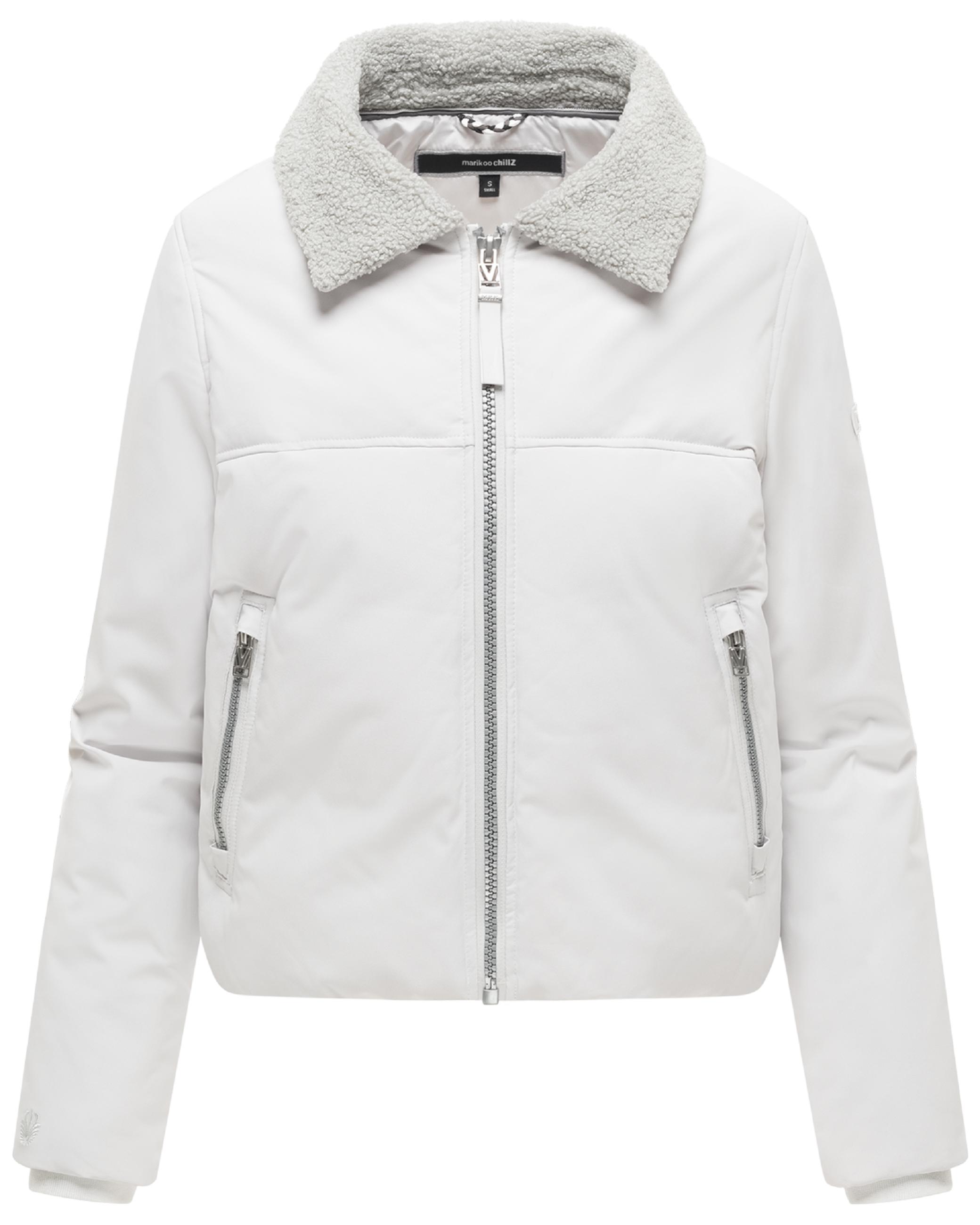 Bomberjacke mit herausnehmbarem Kapuzeneinsatz und Teddypelzkragen "Yurinaa 16" Light Grey
