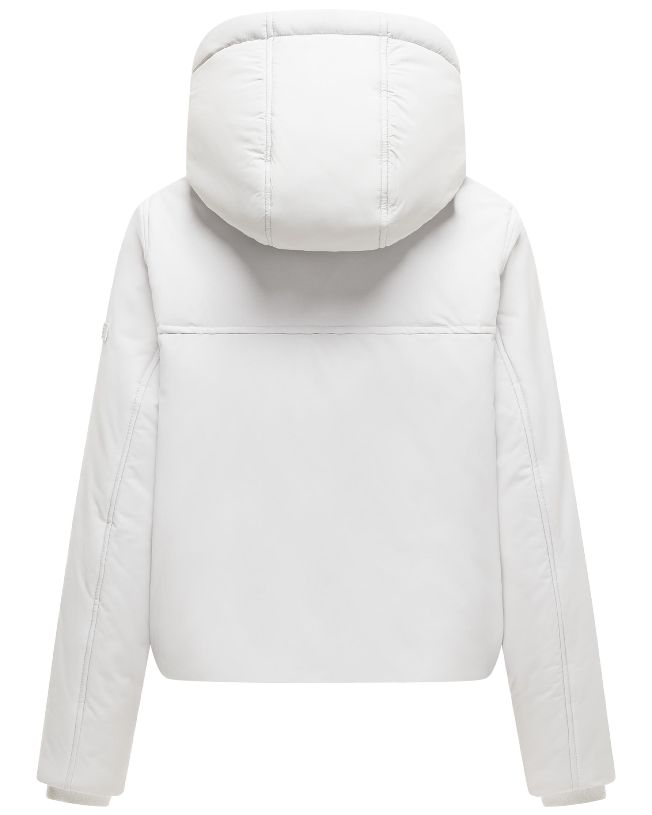 Bomberjacke mit herausnehmbarem Kapuzeneinsatz und Teddypelzkragen "Yurinaa 16" Light Grey