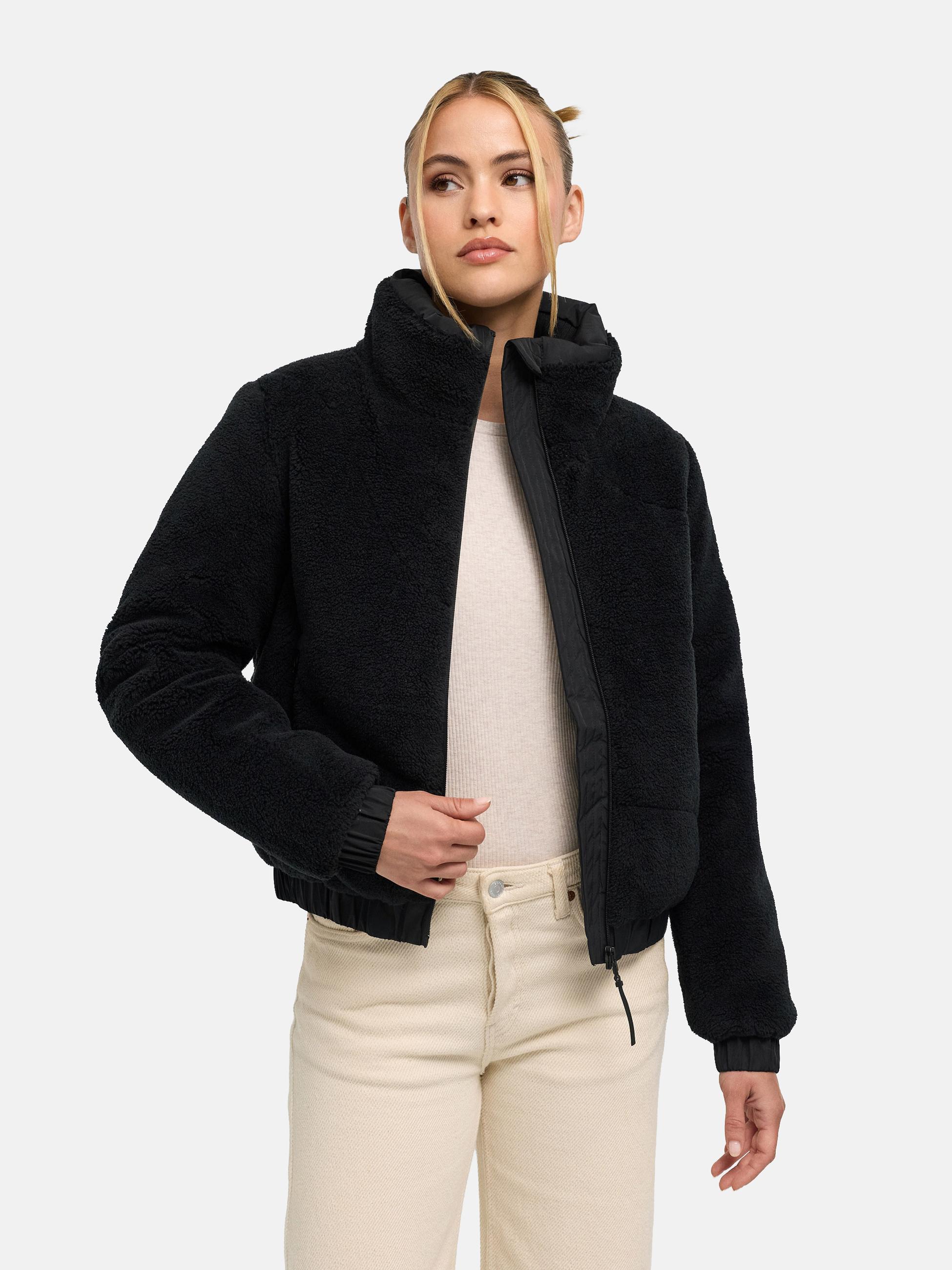 Teddy Jacke mit Futter "Yuvaa 16" Black
