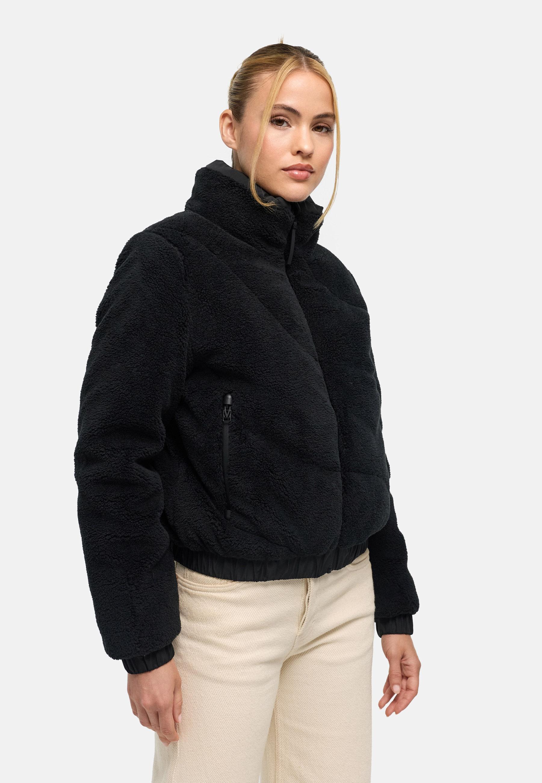 Teddy Jacke mit Futter "Yuvaa 16" Black
