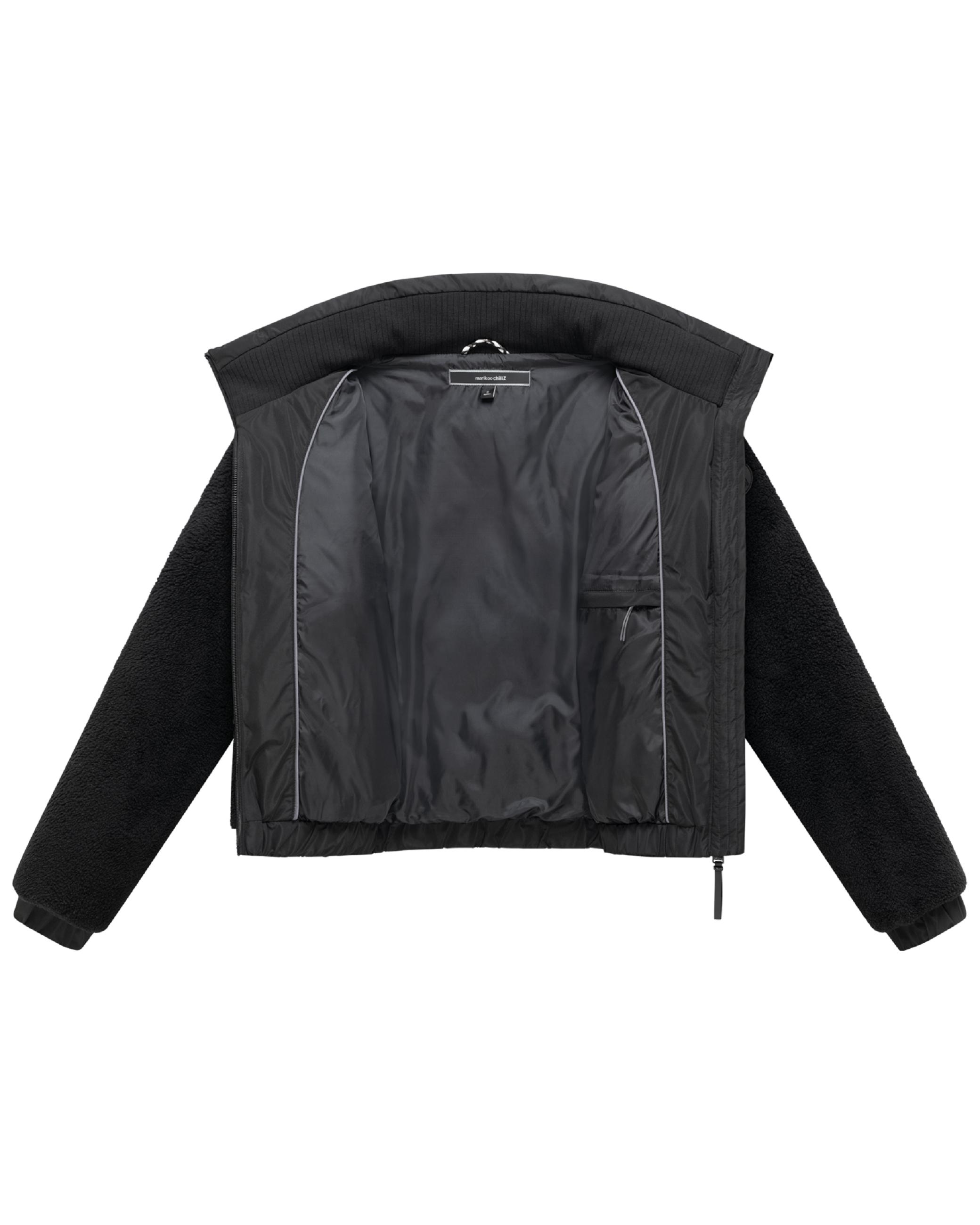 Teddy Jacke mit Futter "Yuvaa 16" Black
