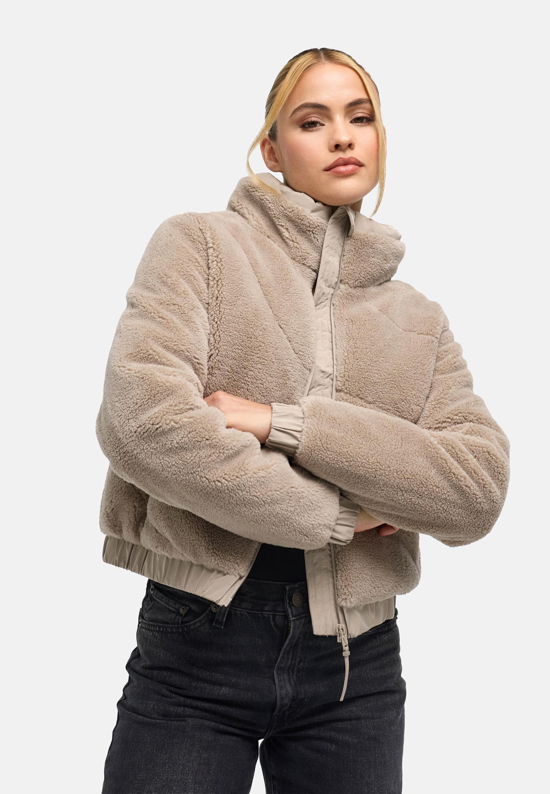 Teddy Jacke mit Futter "Yuvaa 16" Light Taupe