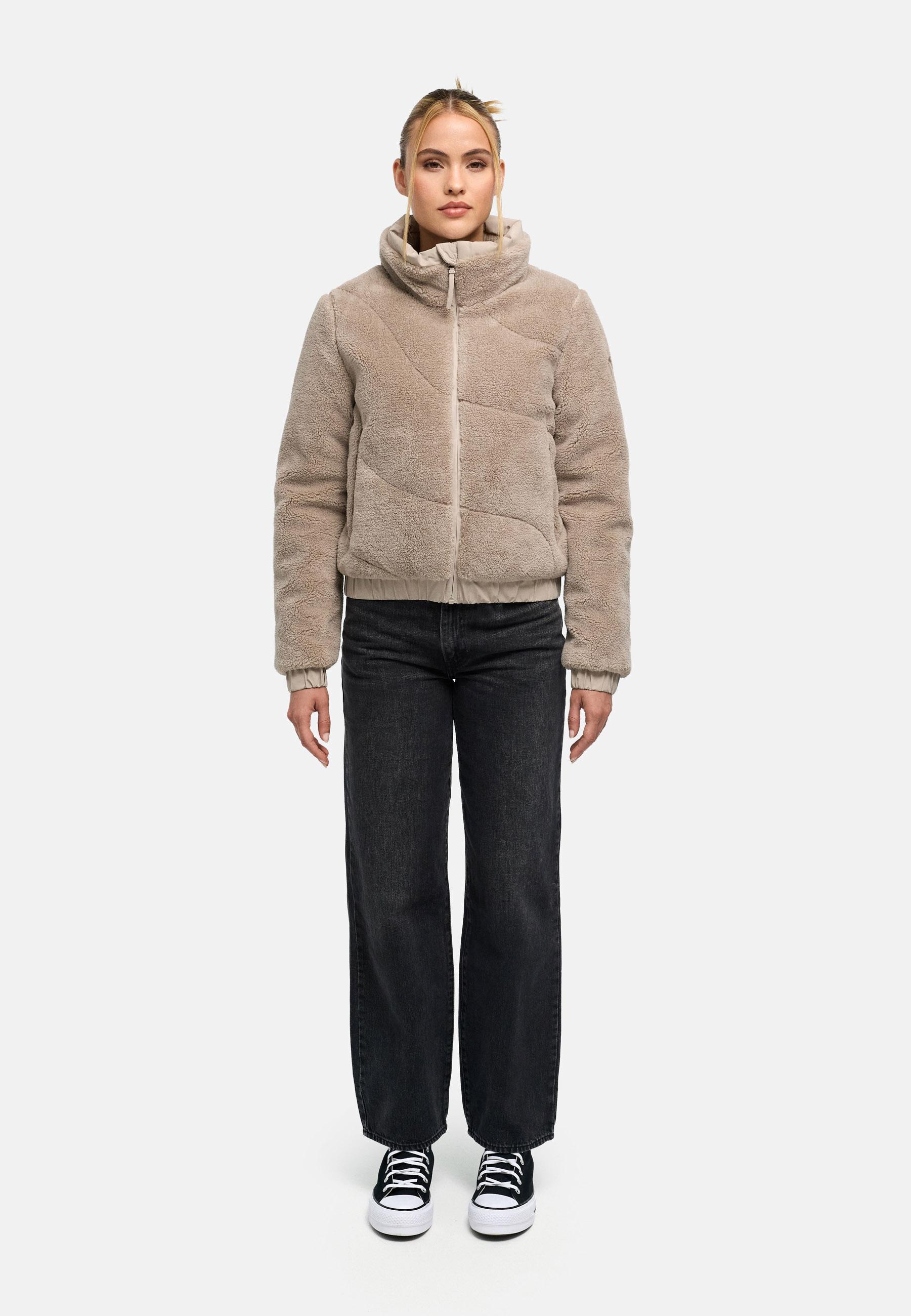 Teddy Jacke mit Futter "Yuvaa 16" Light Taupe