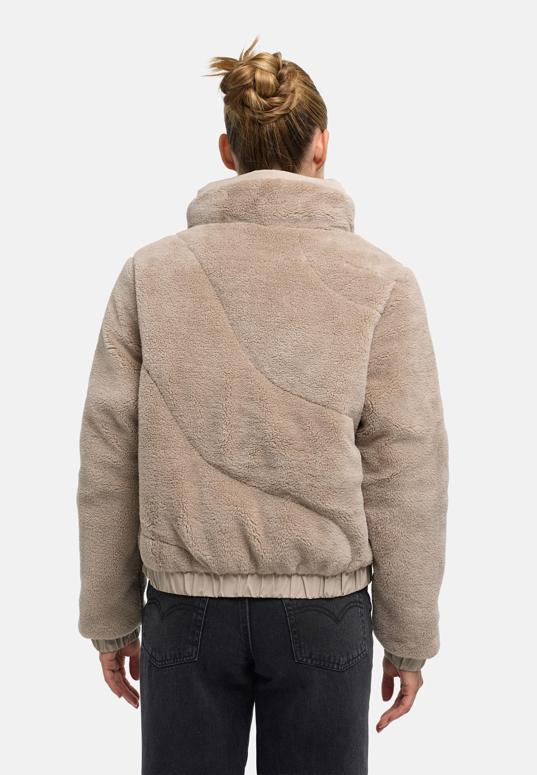 Teddy Jacke mit Futter "Yuvaa 16" Light Taupe
