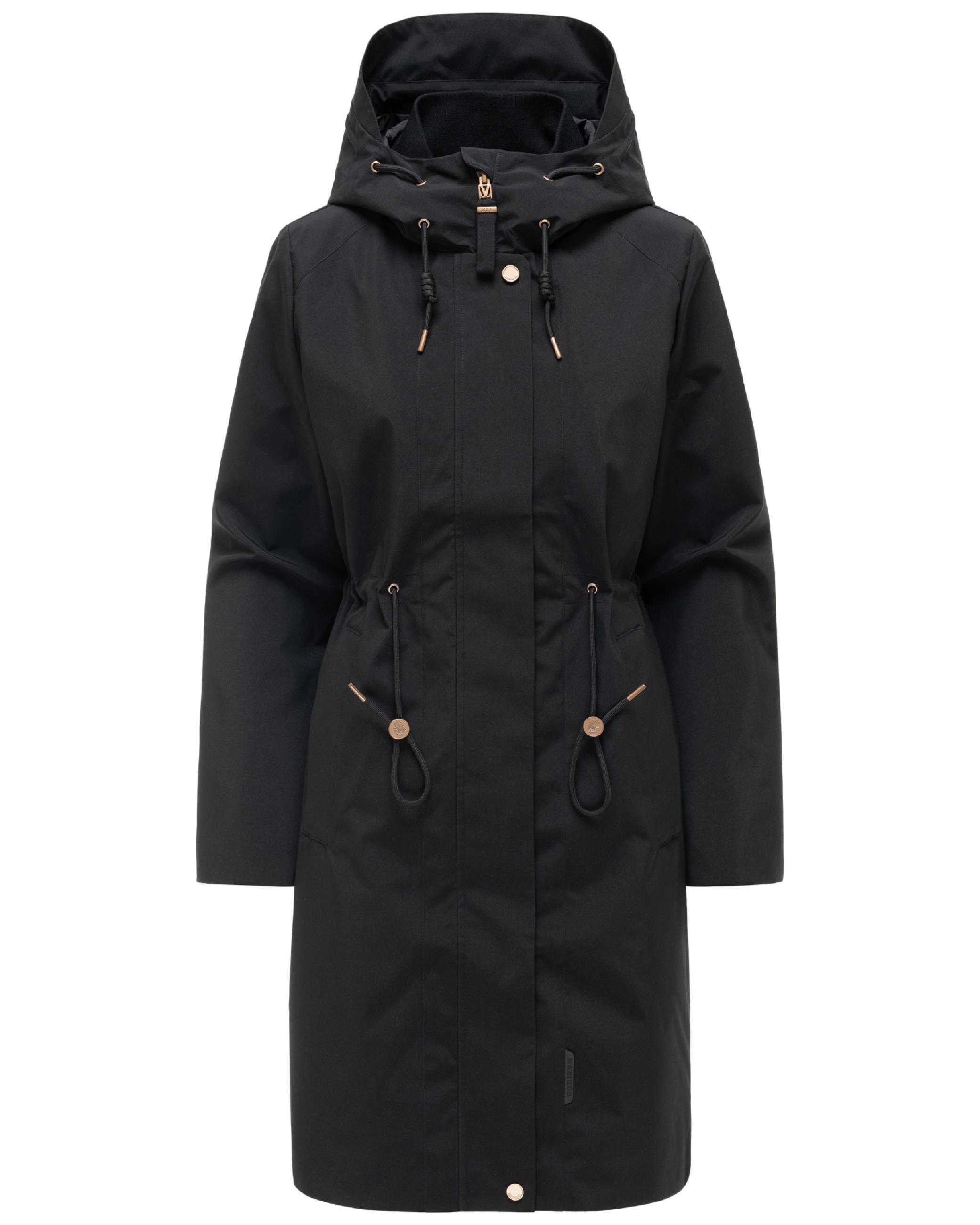 Parka mit Taillenzugkordeln "Zilandaa 16" Black