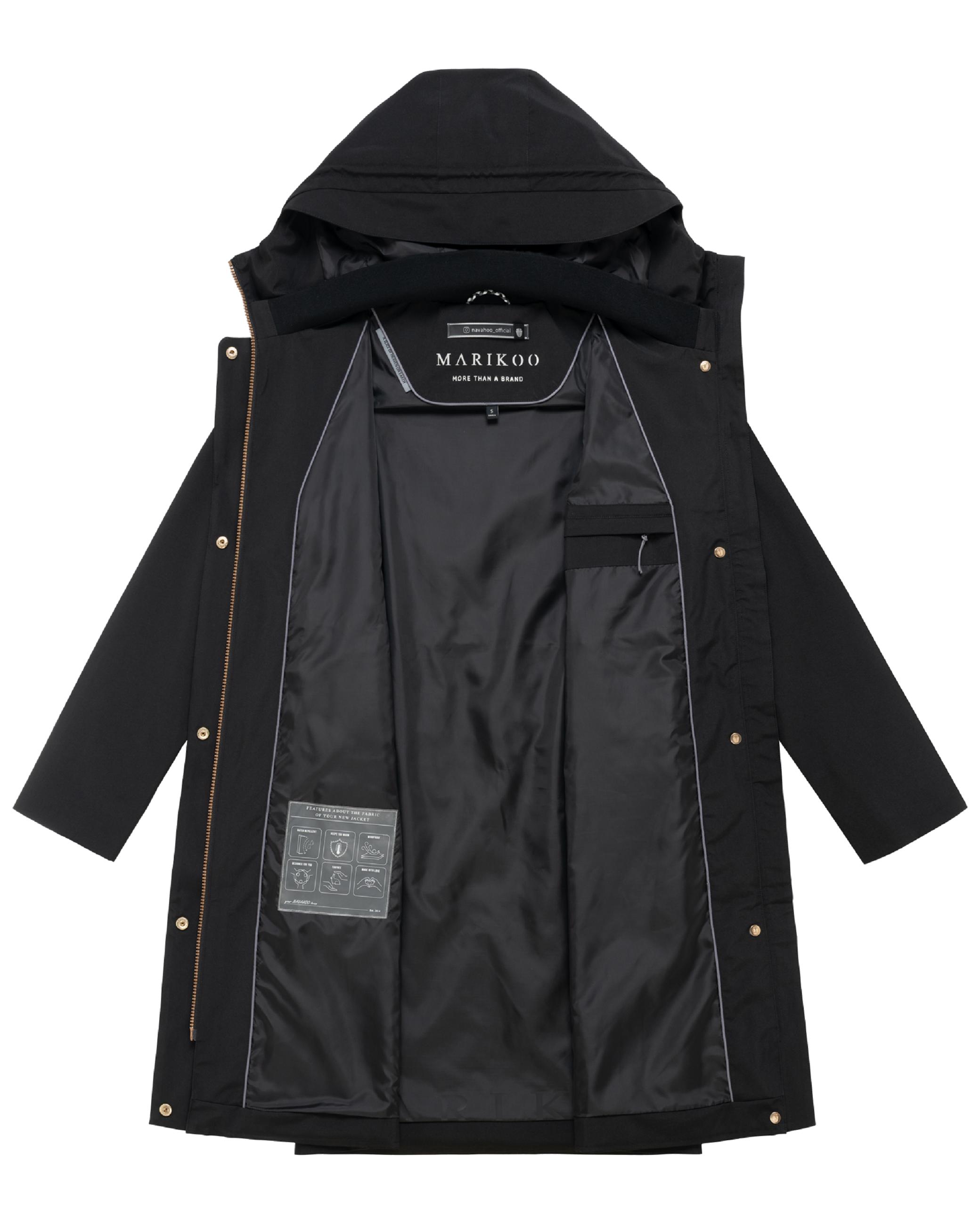 Parka mit Taillenzugkordeln "Zilandaa 16" Black
