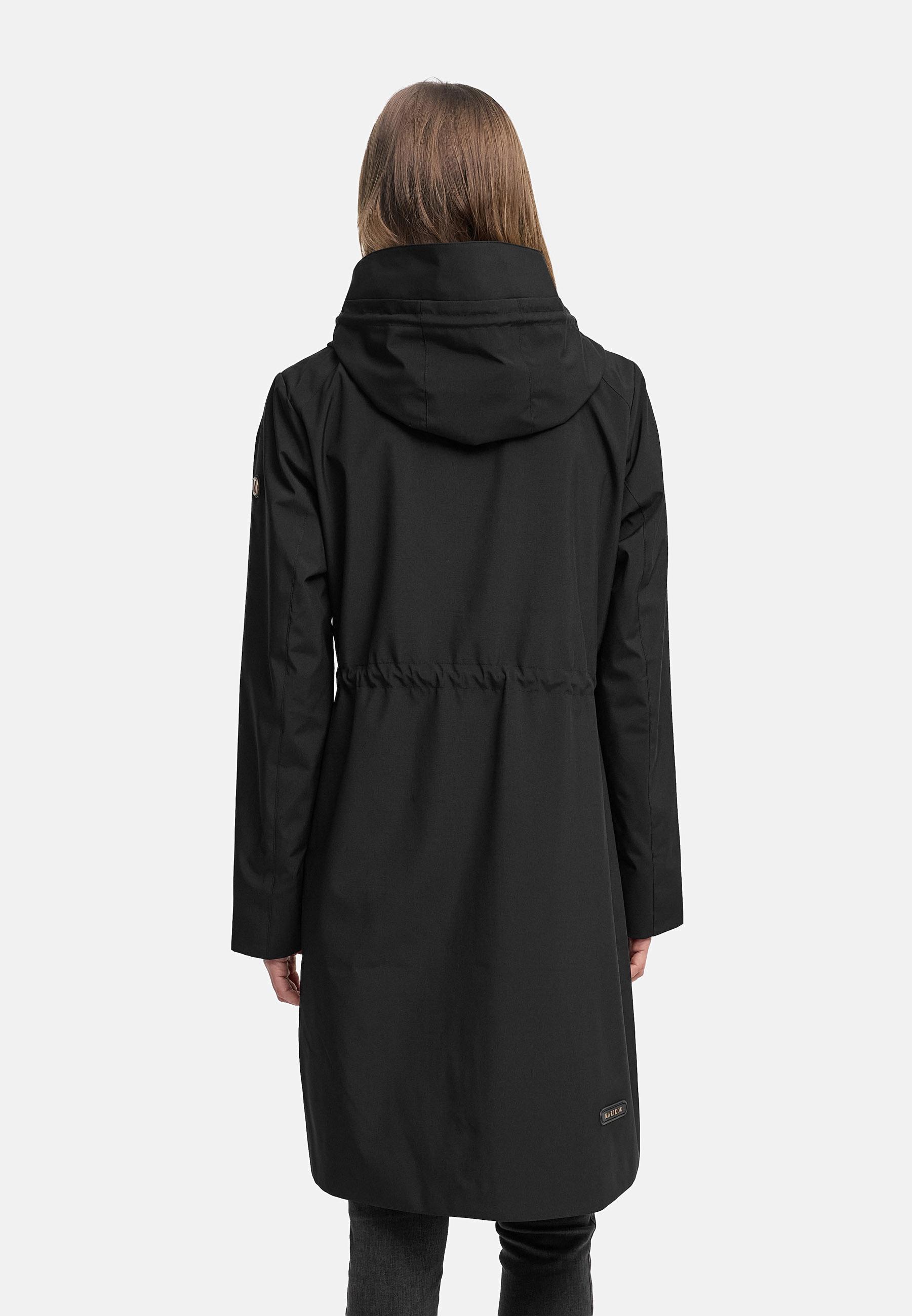 wasserdichter Parka mit Taillenzugkordeln "Zilandaa 16" Black