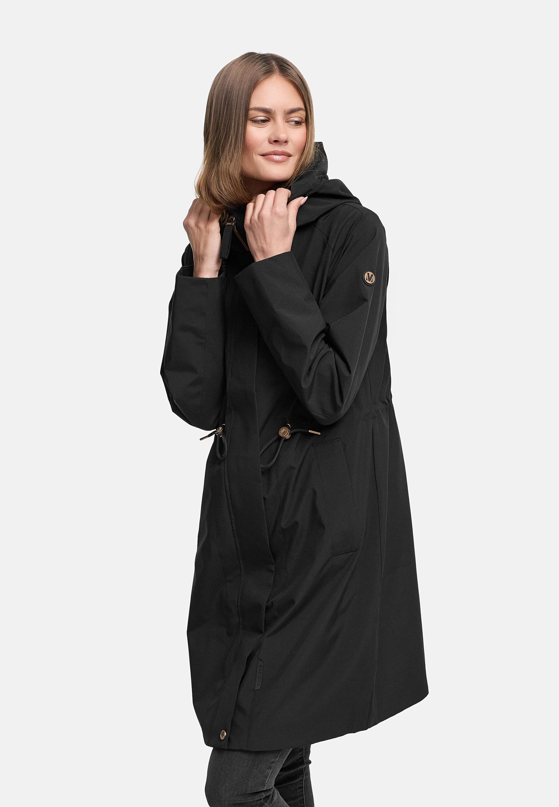 wasserdichter Parka mit Taillenzugkordeln "Zilandaa 16" Black