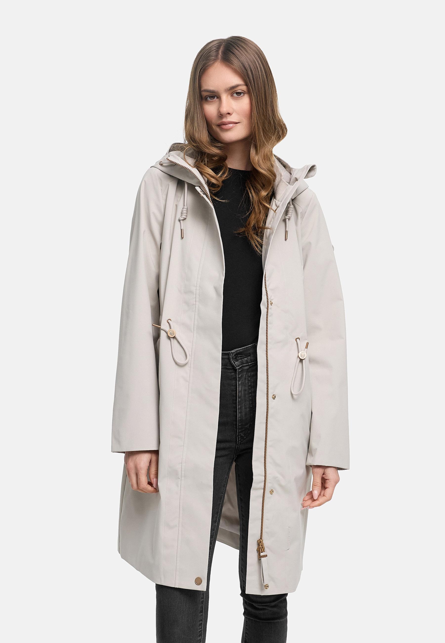 wasserdichter Parka mit Taillenzugkordeln "Zilandaa 16" Bone