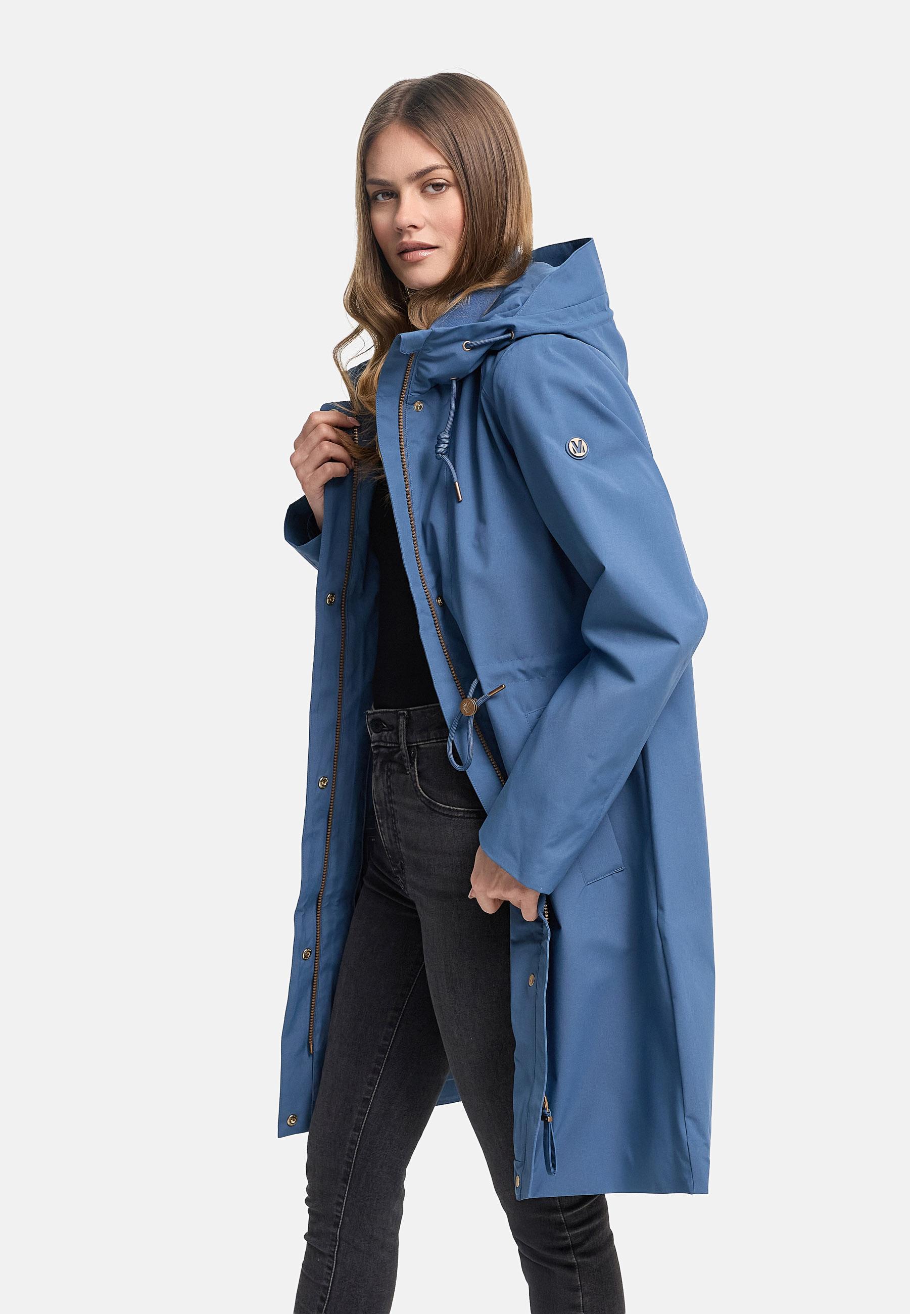 wasserdichter Parka mit Taillenzugkordeln "Zilandaa 16" Dusty Blue