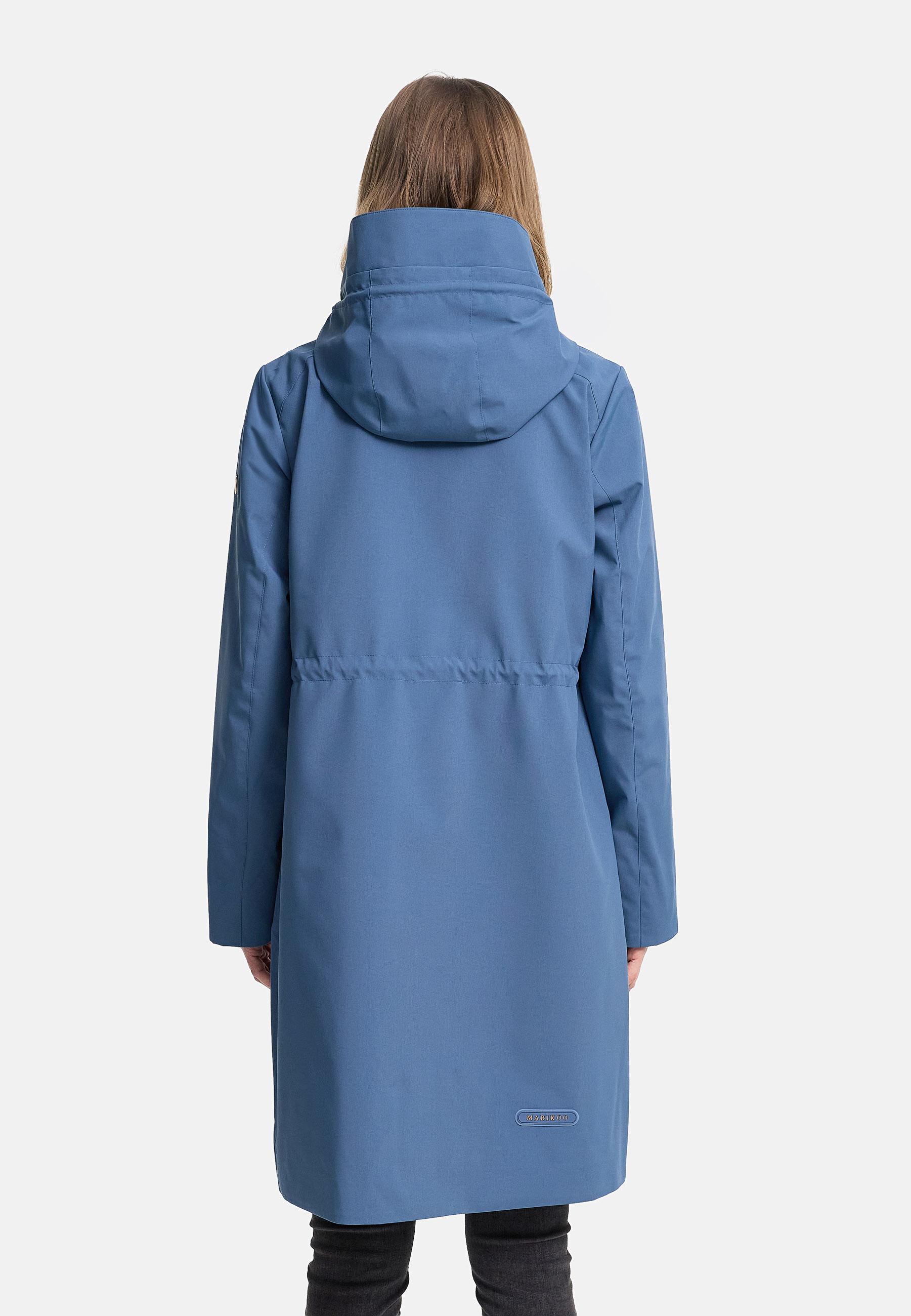 wasserdichter Parka mit Taillenzugkordeln "Zilandaa 16" Dusty Blue