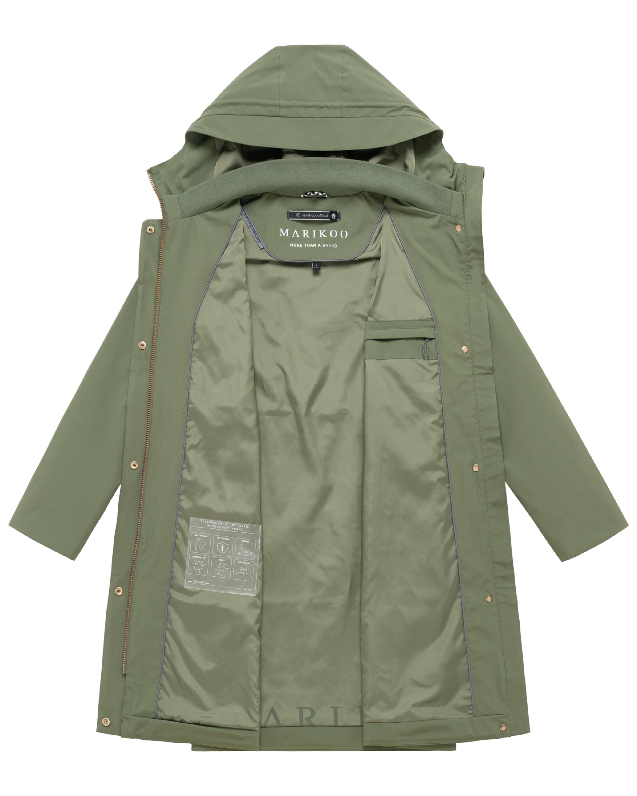 Parka mit Taillenzugkordeln "Zilandaa 16" Olive Leaf