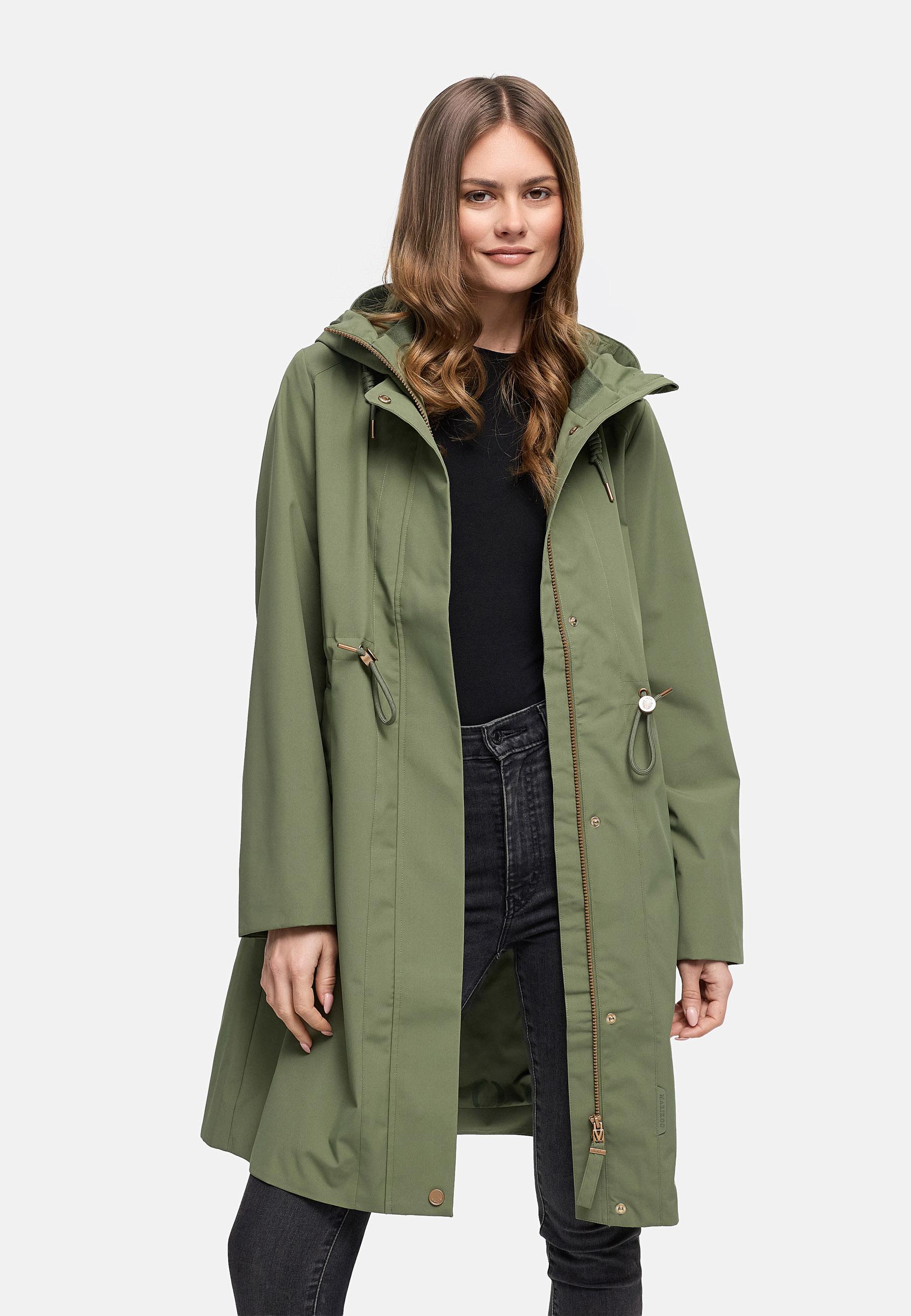 wasserdichter Parka mit Taillenzugkordeln "Zilandaa 16" Olive Leaf