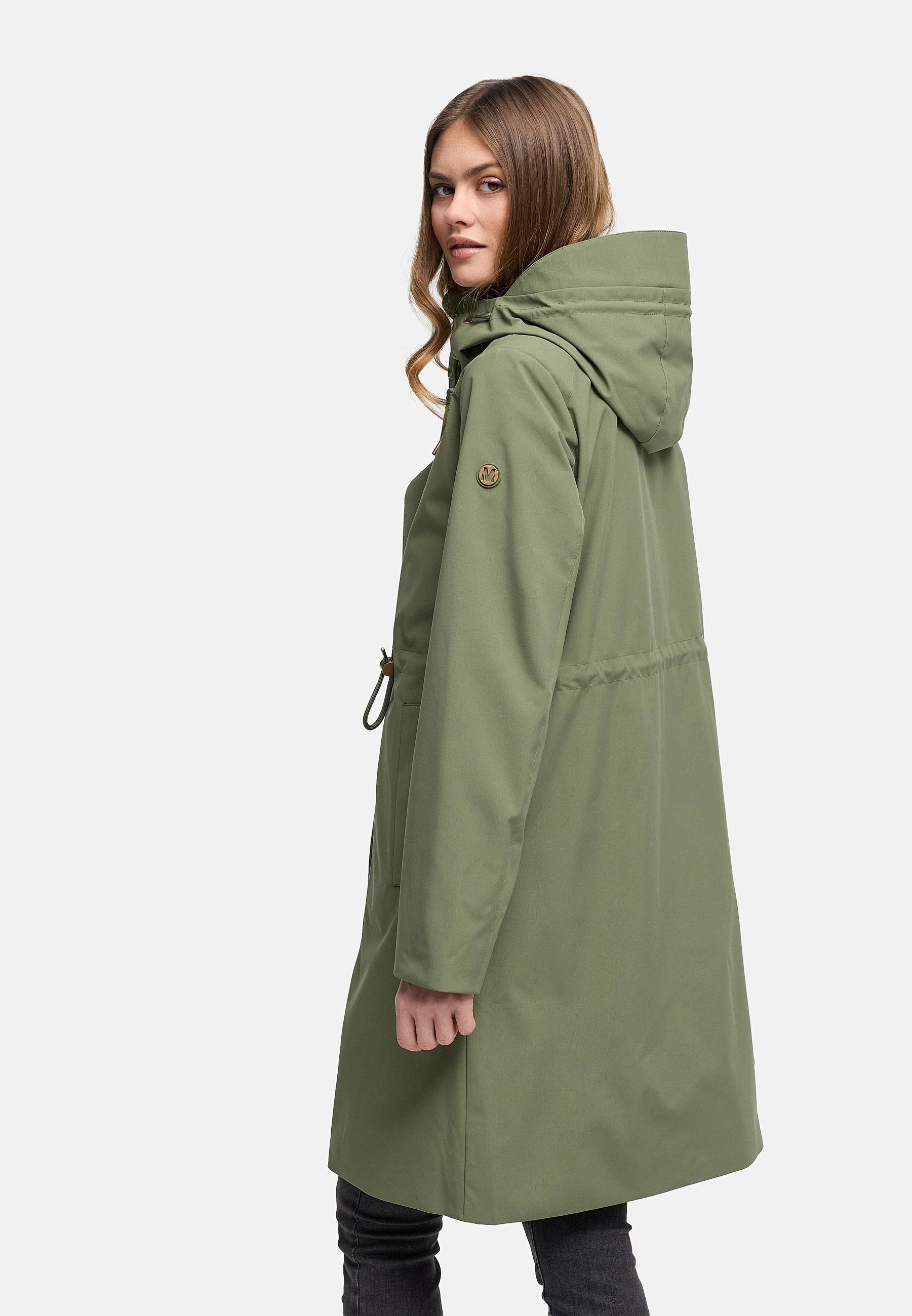 wasserdichter Parka mit Taillenzugkordeln "Zilandaa 16" Olive Leaf