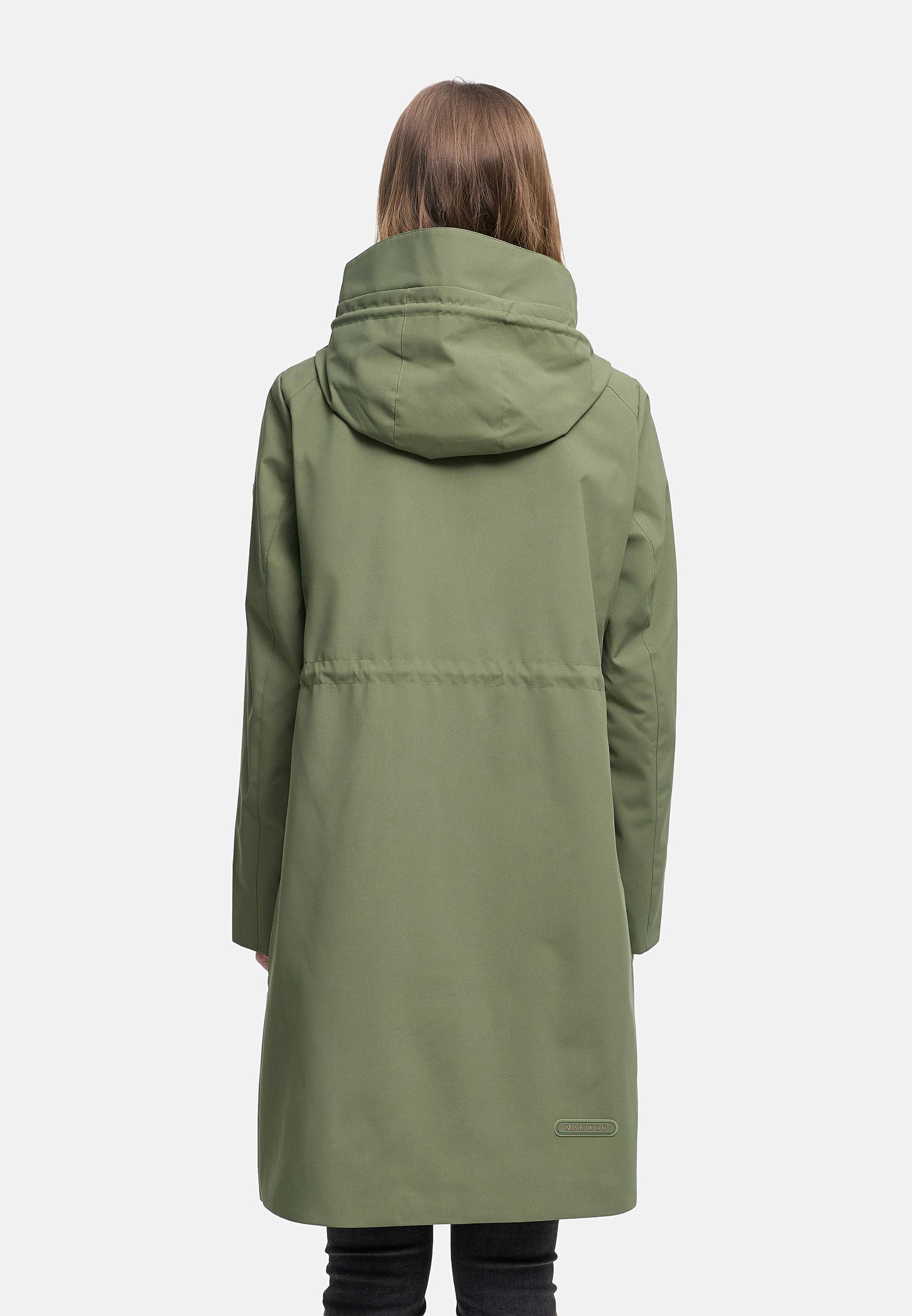 wasserdichter Parka mit Taillenzugkordeln "Zilandaa 16" Olive Leaf