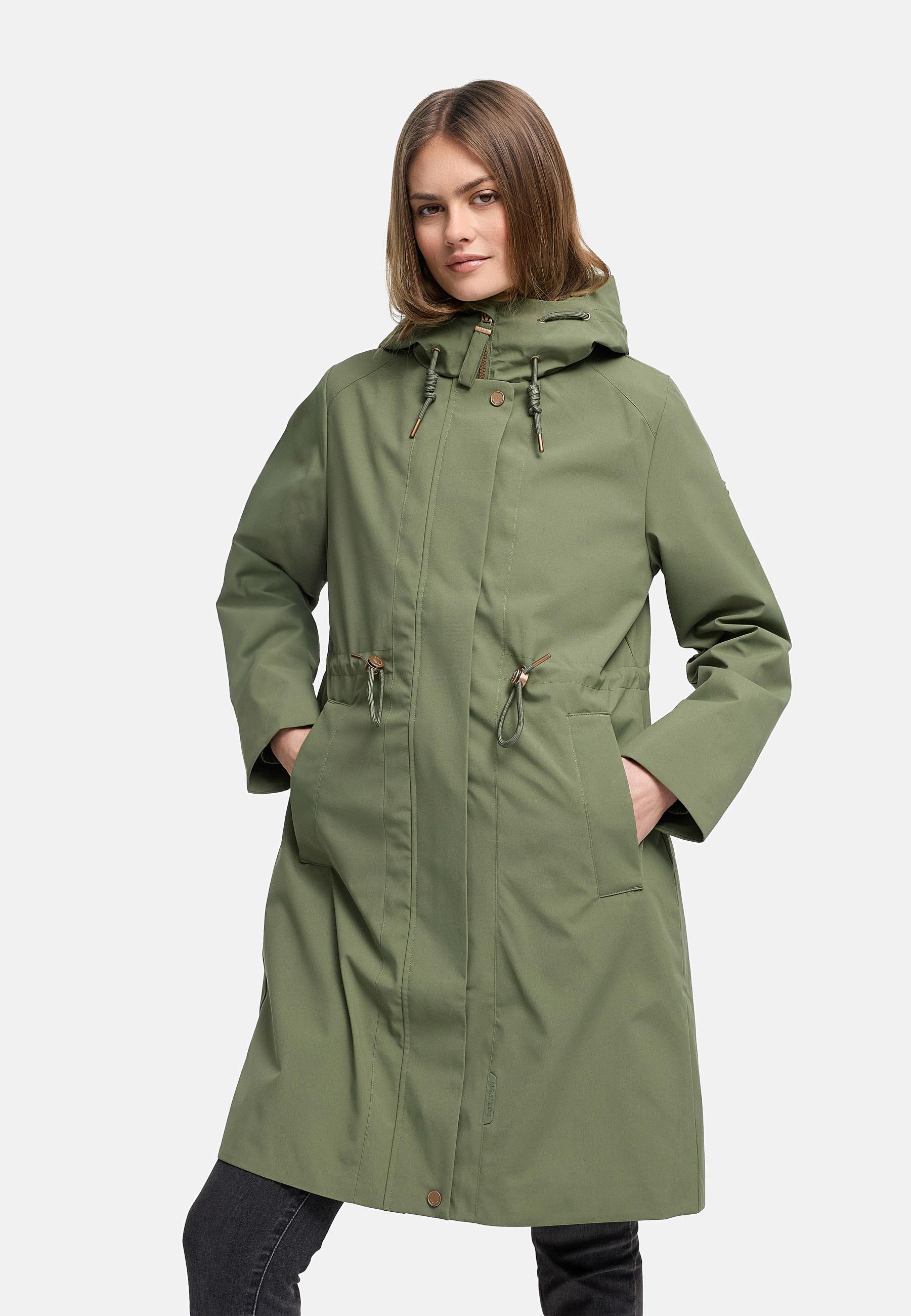 wasserdichter Parka mit Taillenzugkordeln "Zilandaa 16" Olive Leaf