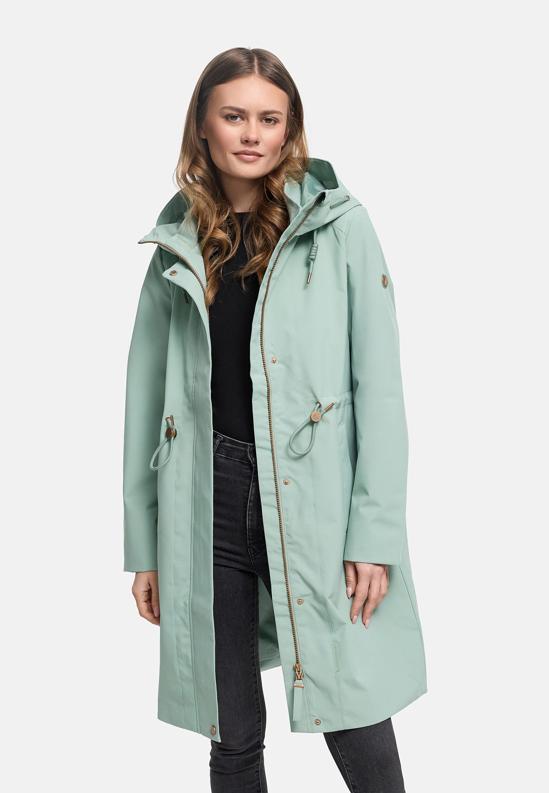 wasserdichter Parka mit Taillenzugkordeln "Zilandaa 16" Smokey Mint
