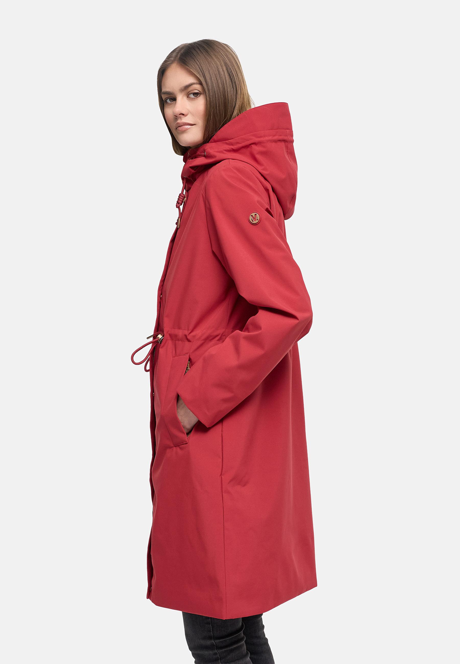 wasserdichter Parka mit Taillenzugkordeln "Zilandaa 16" Velvet Red
