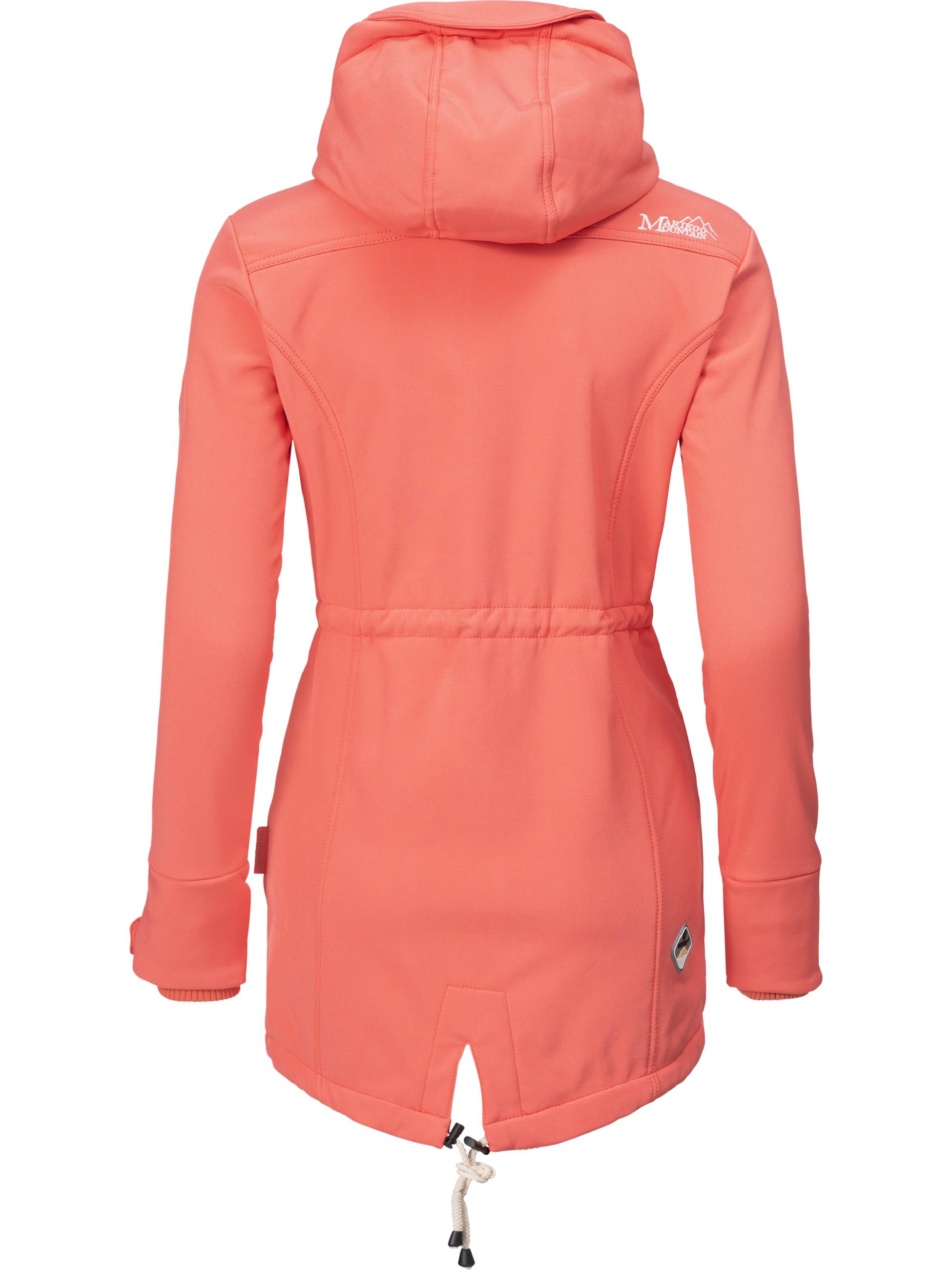 Übergang Softshell-Mantel mit Kapuze "Zimtzicke" Coral