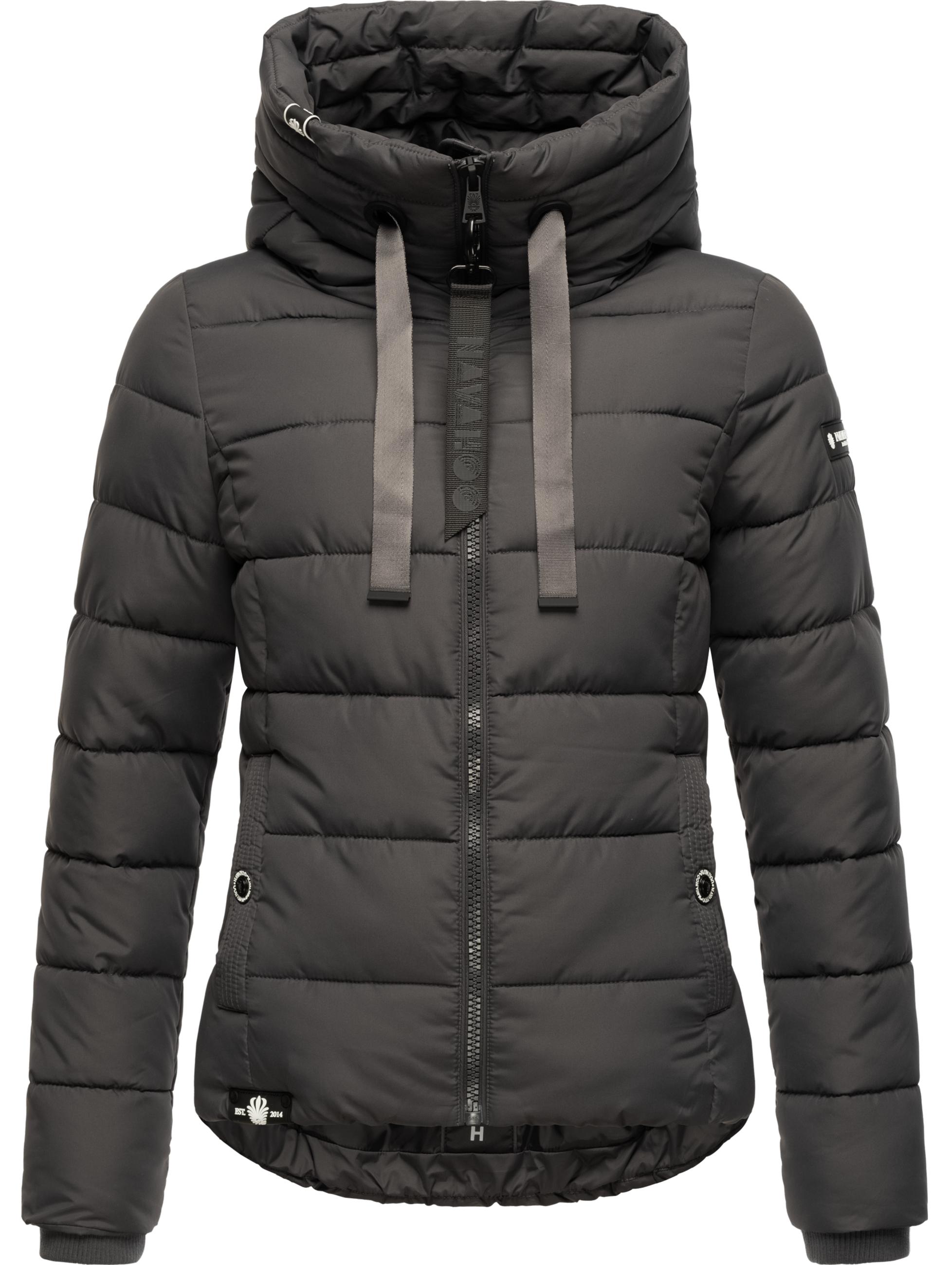 Winter Steppjacke mit hohem Kragen "Amayaa" Anthracite