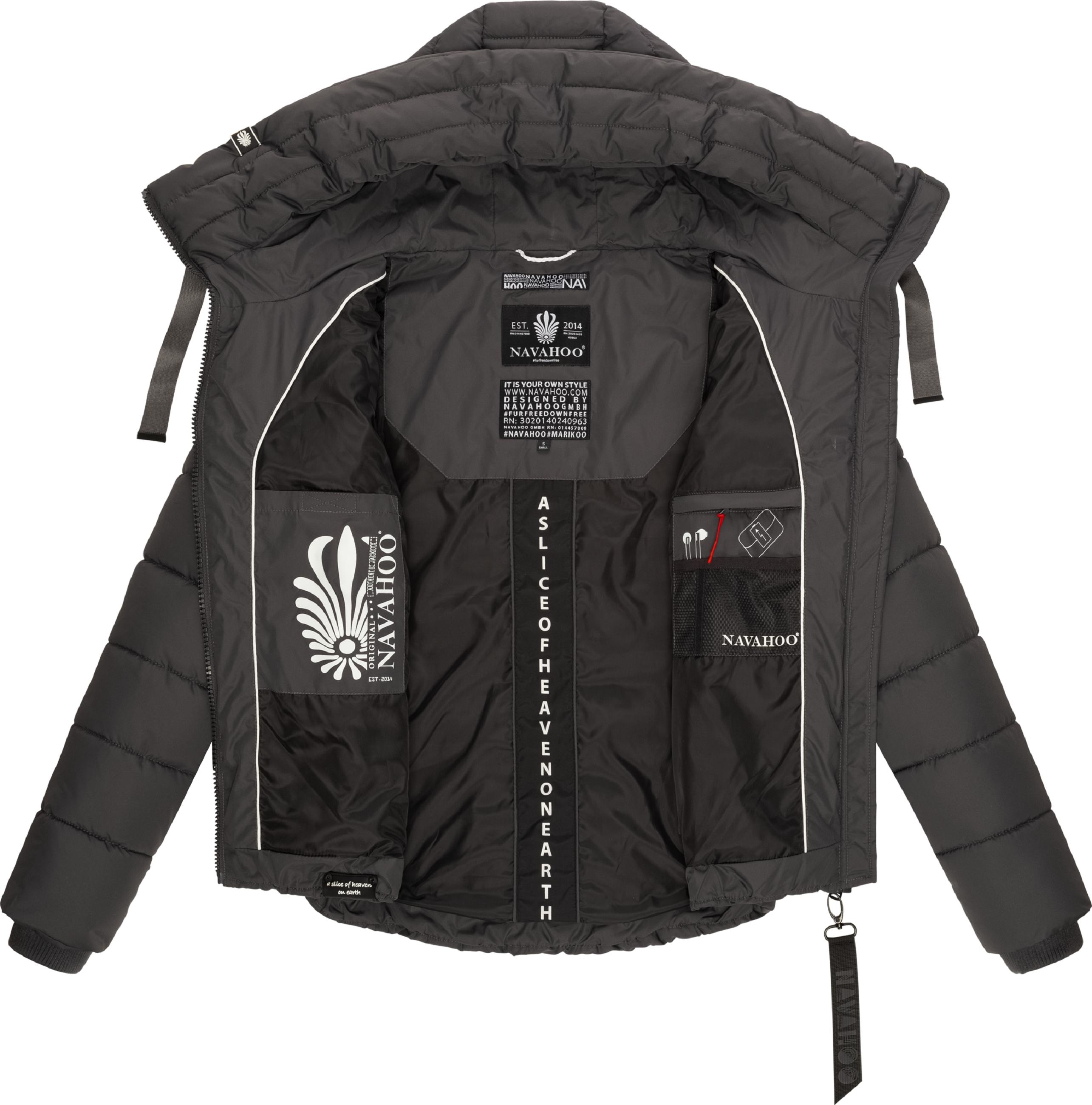 Winter Steppjacke mit hohem Kragen "Amayaa" Anthracite