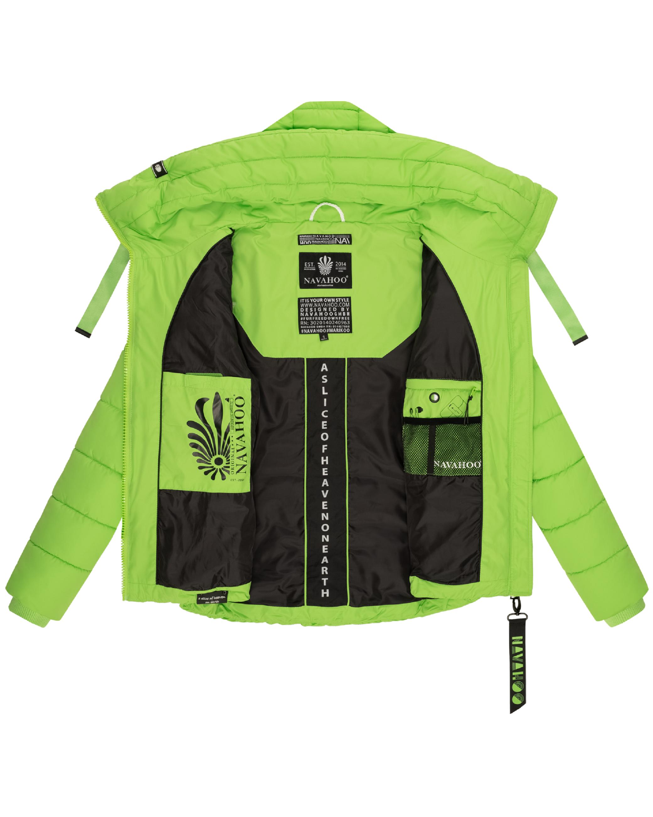 Winter Steppjacke mit hohem Kragen "Amayaa" Apple Green