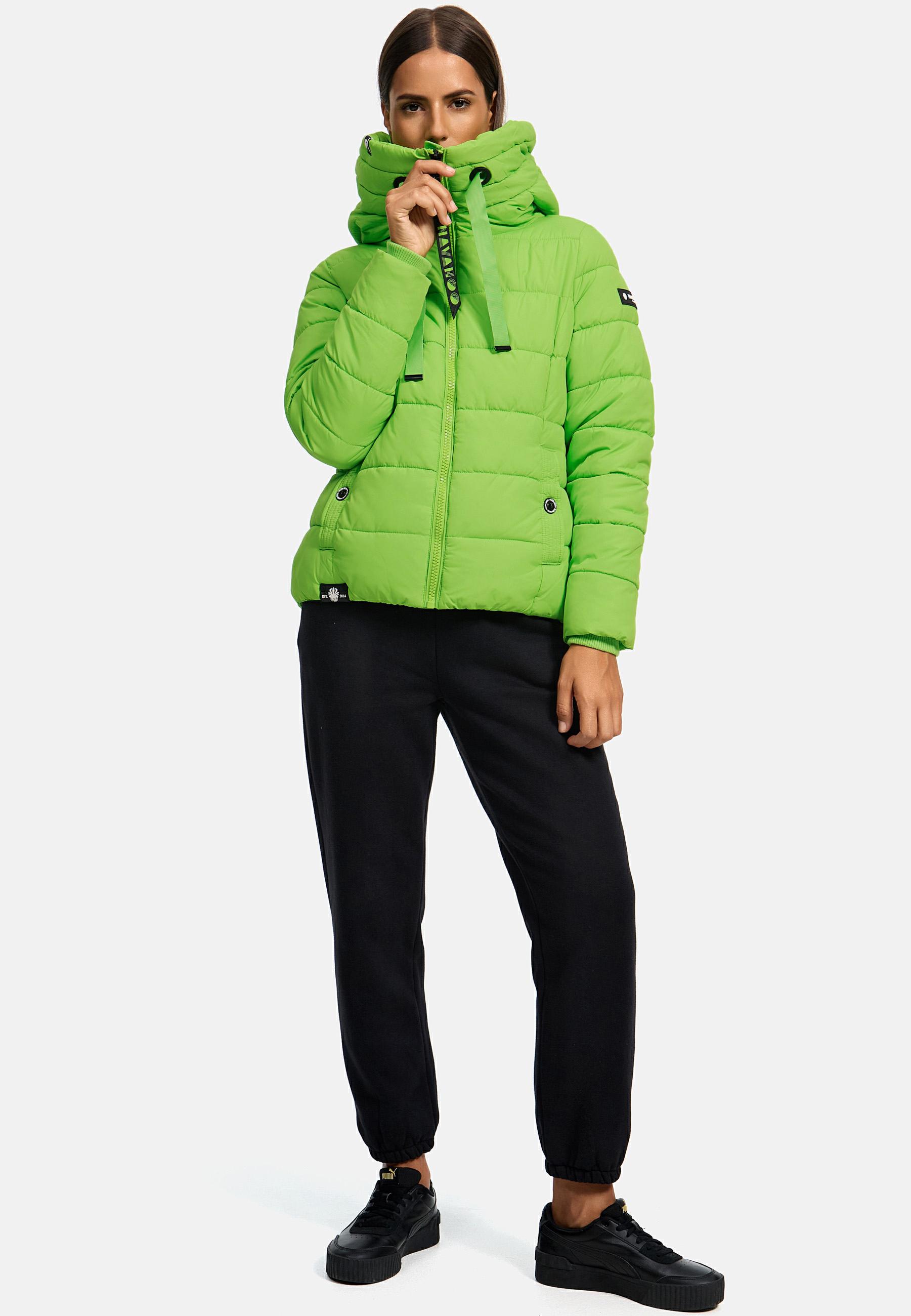 Winter Steppjacke mit hohem Kragen "Amayaa" Apple Green